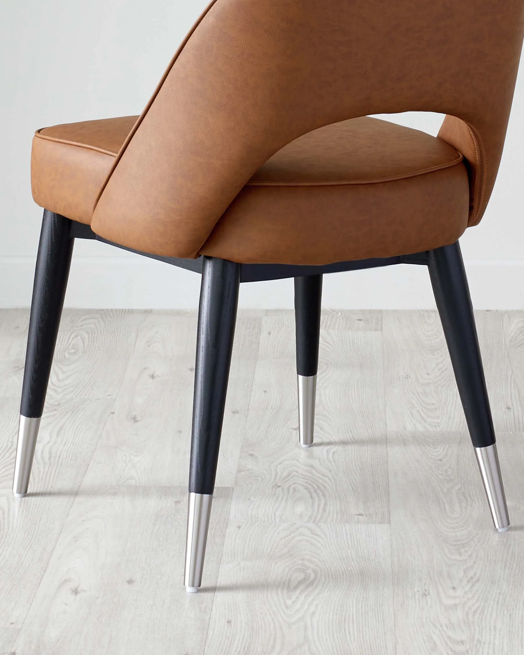 Clover Tan Faux Leather Dining Chair - Image 5