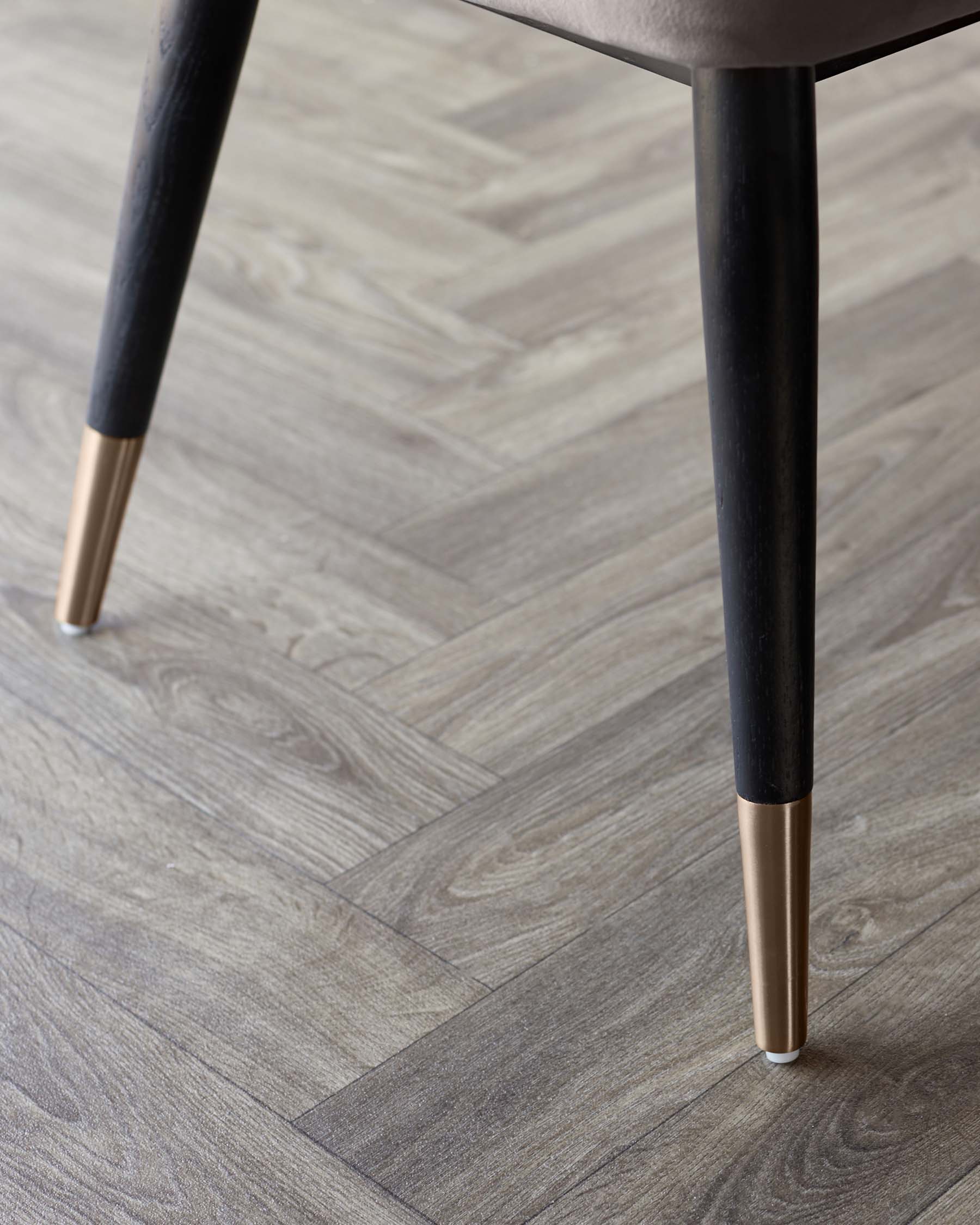Clover Mocha Velvet Dining Chair With Bronze Legs - Image 5