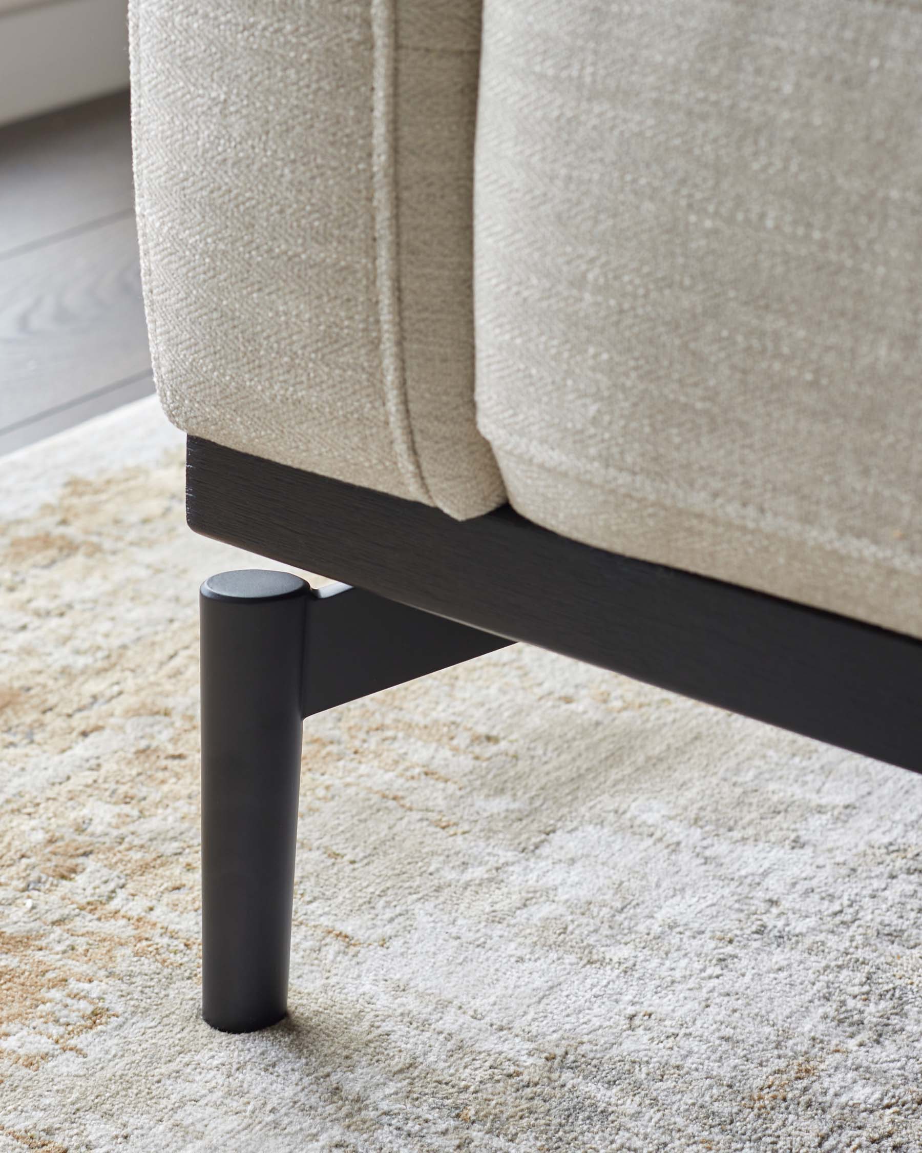 Colton ivory chenille 2 seater sofa - Image 9