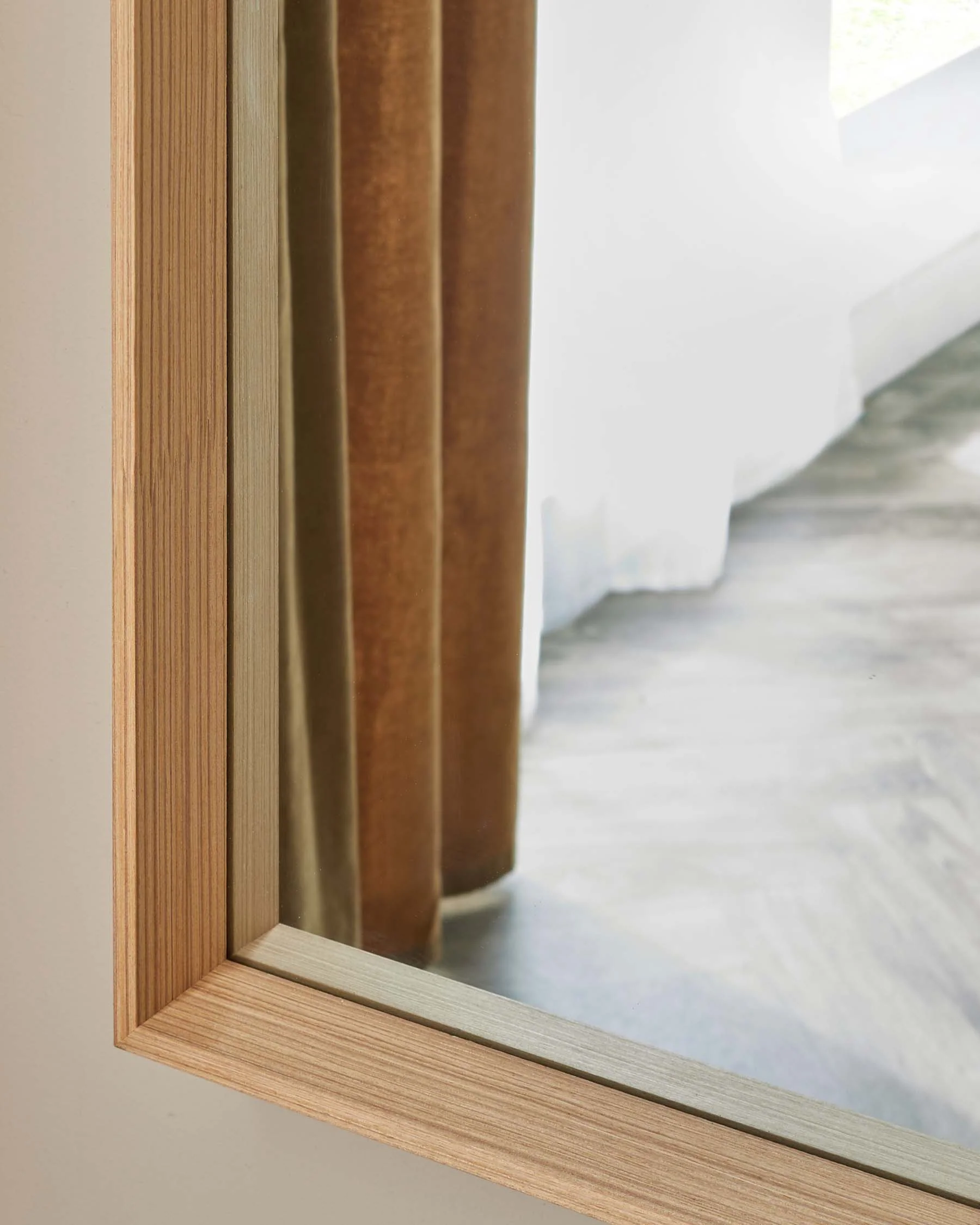 Corban Large Full Length Wall Mirror Oak - Image 3