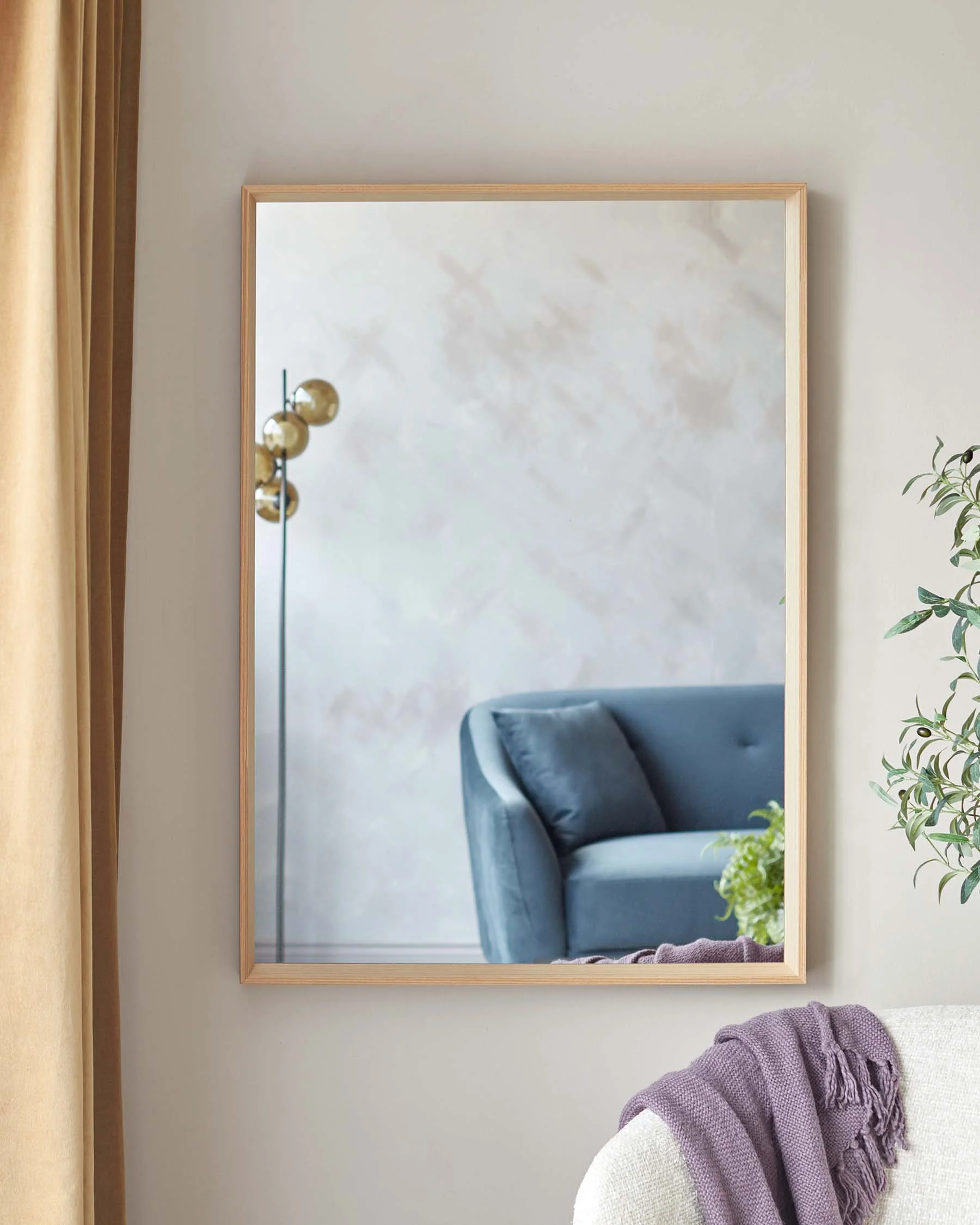 Corban Large Wall Mirror Oak - Image 2