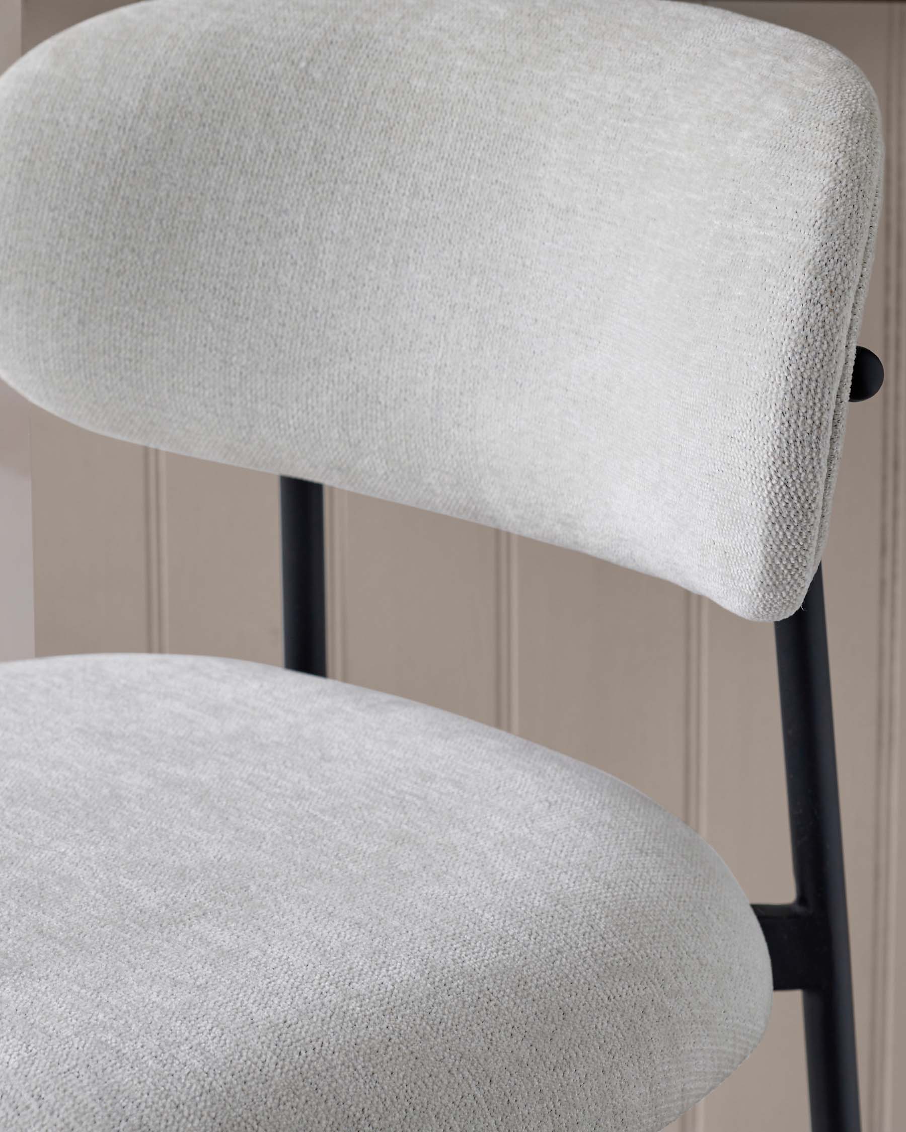 Cree cream fabric barstool - Image 7