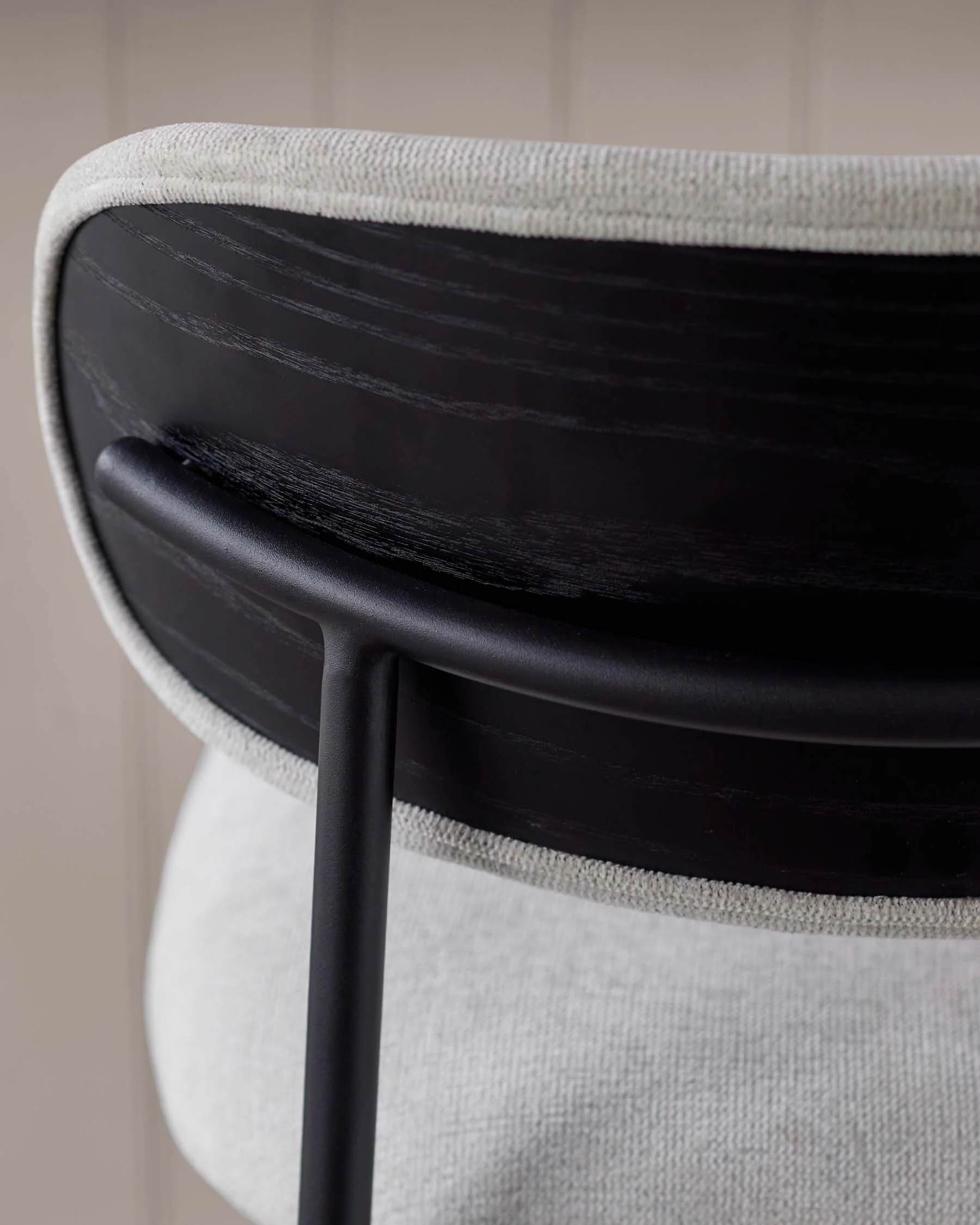 Cree cream fabric barstool - Image 8