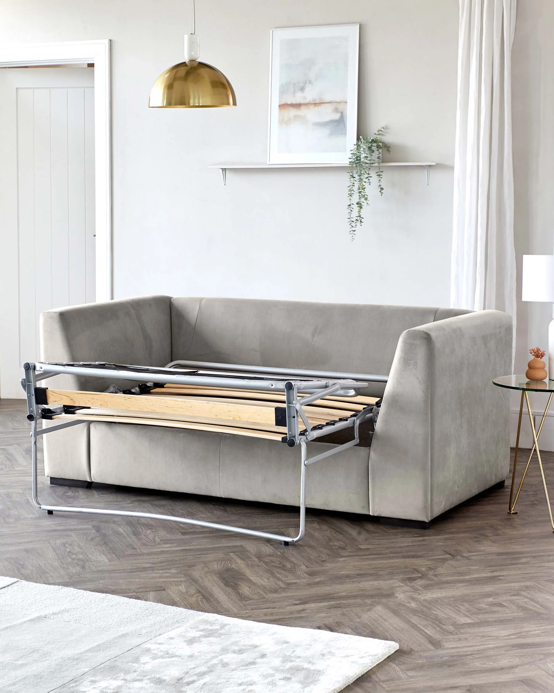 Daphne light grey weave swivel accent chair - Image 3