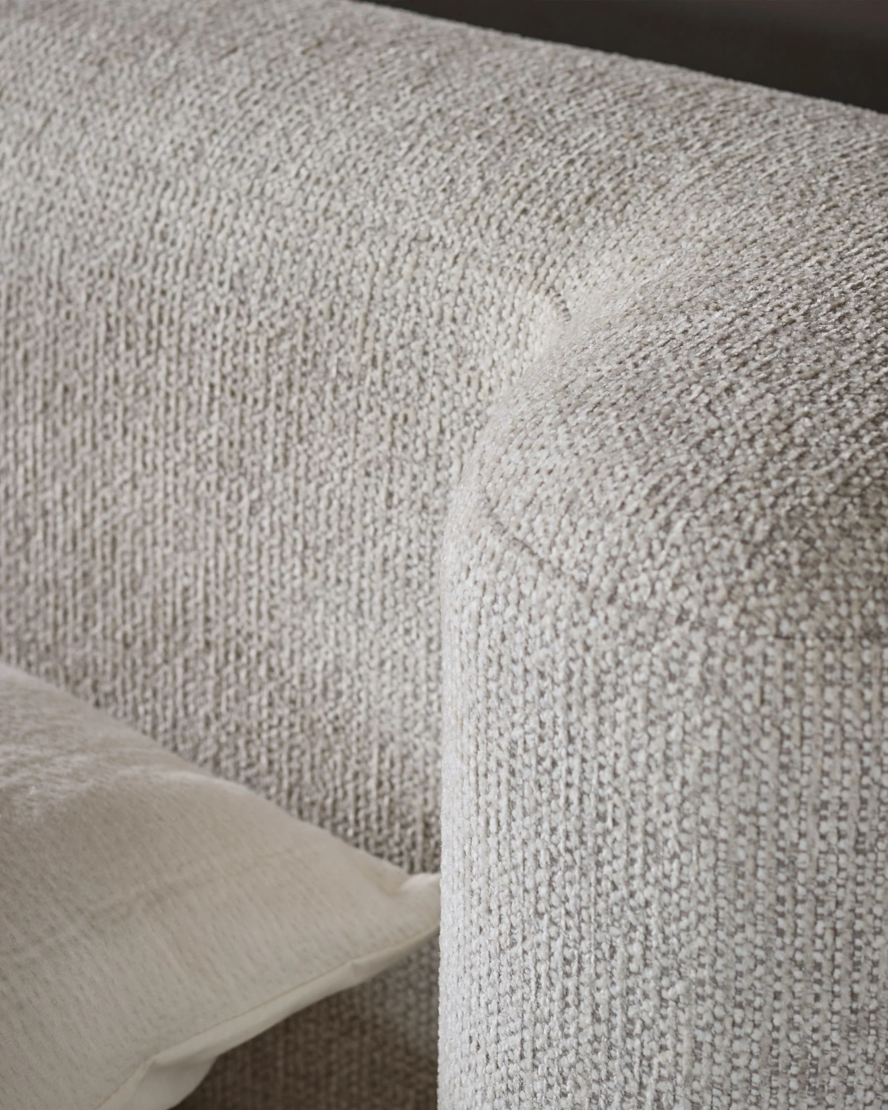 Darla natural chenille king size ottoman storage bed - Image 5