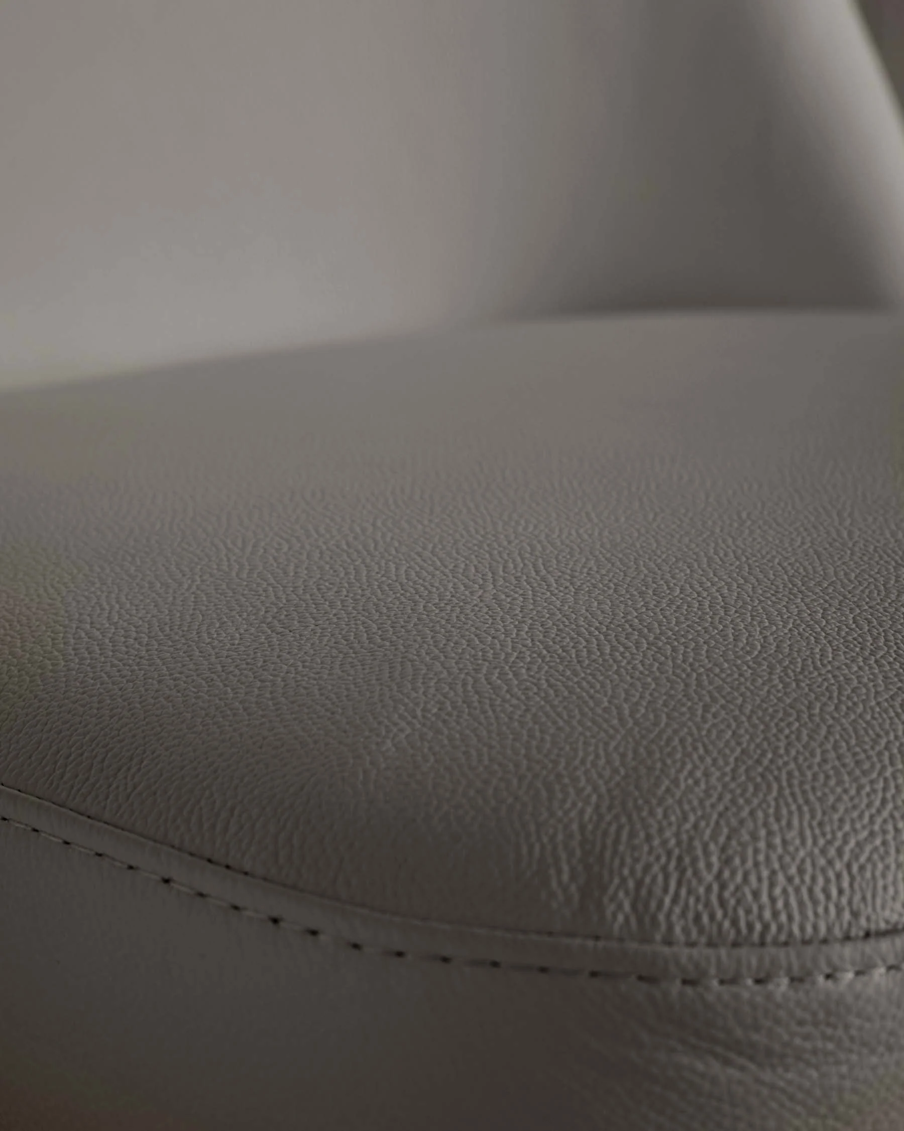 Deco Dark Grey Leather Dining Chair - Image 6