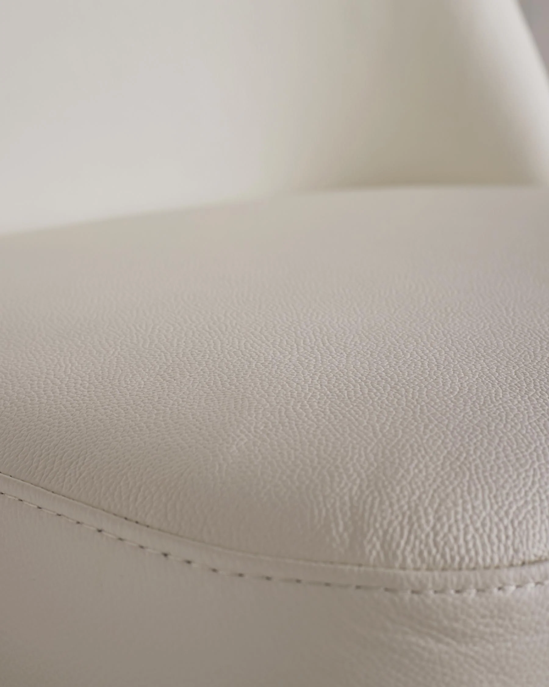 Deco White Leather Dining Chair - Image 7