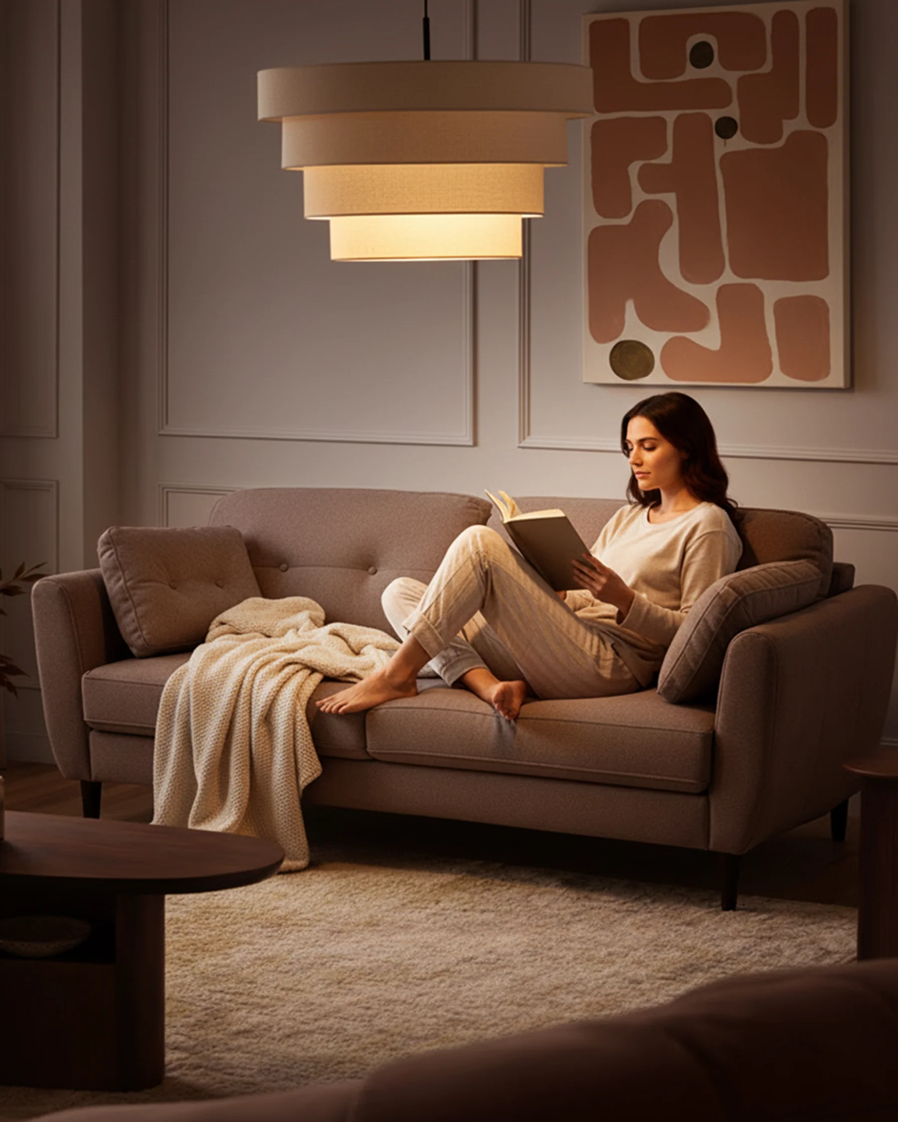 Delilah mocha plush fabric 3 seater sofa - Image 6