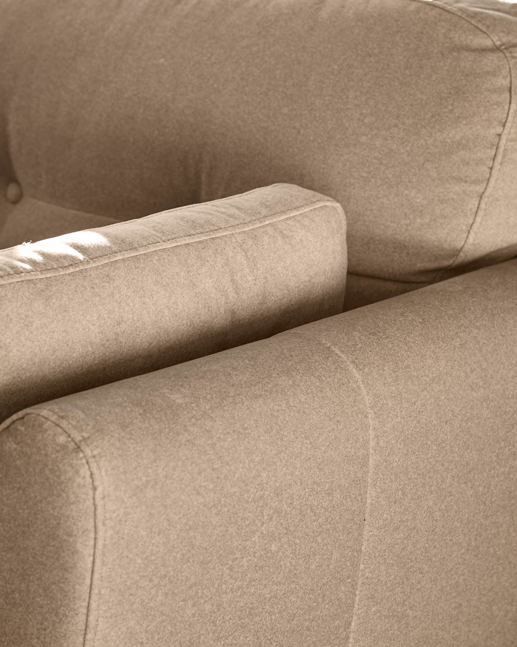 Delilah mocha plush fabric armchair - Image 8