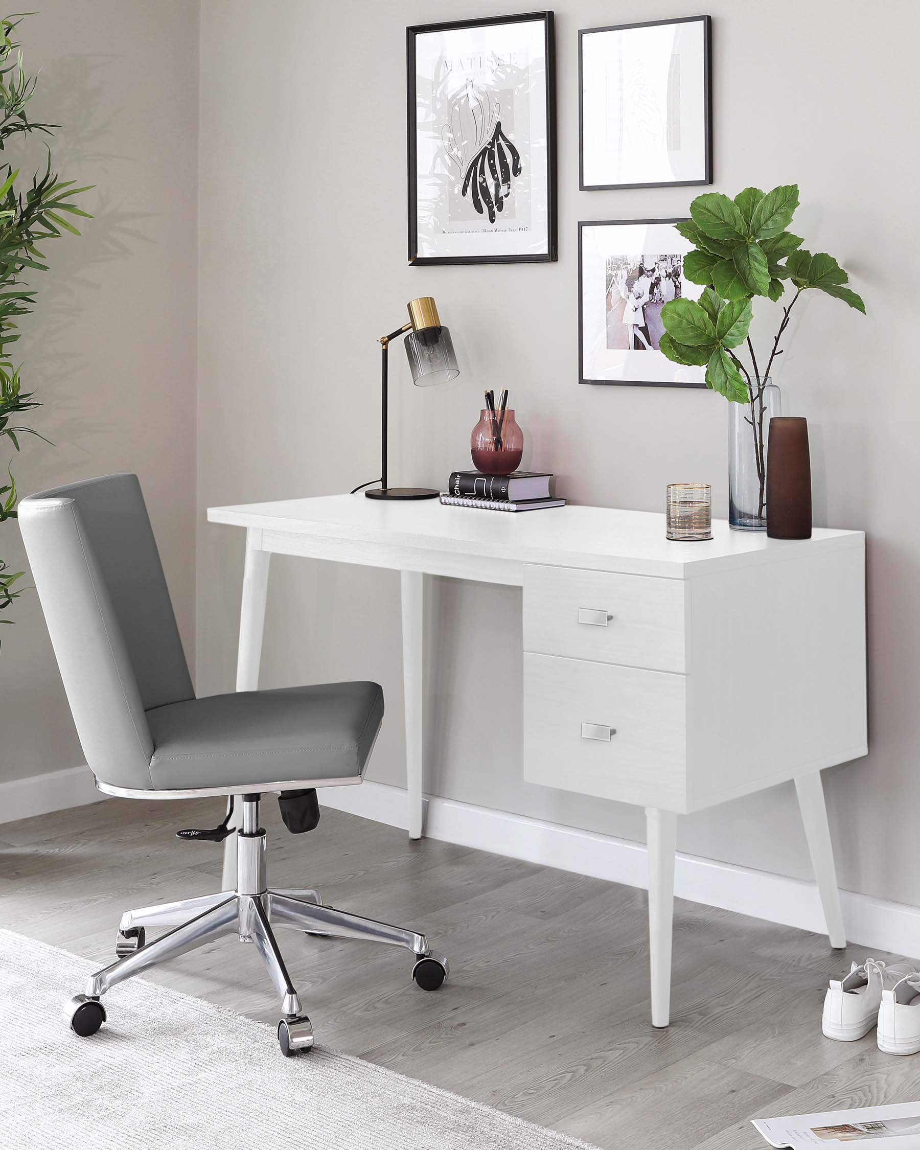 Drew White Oak Desk