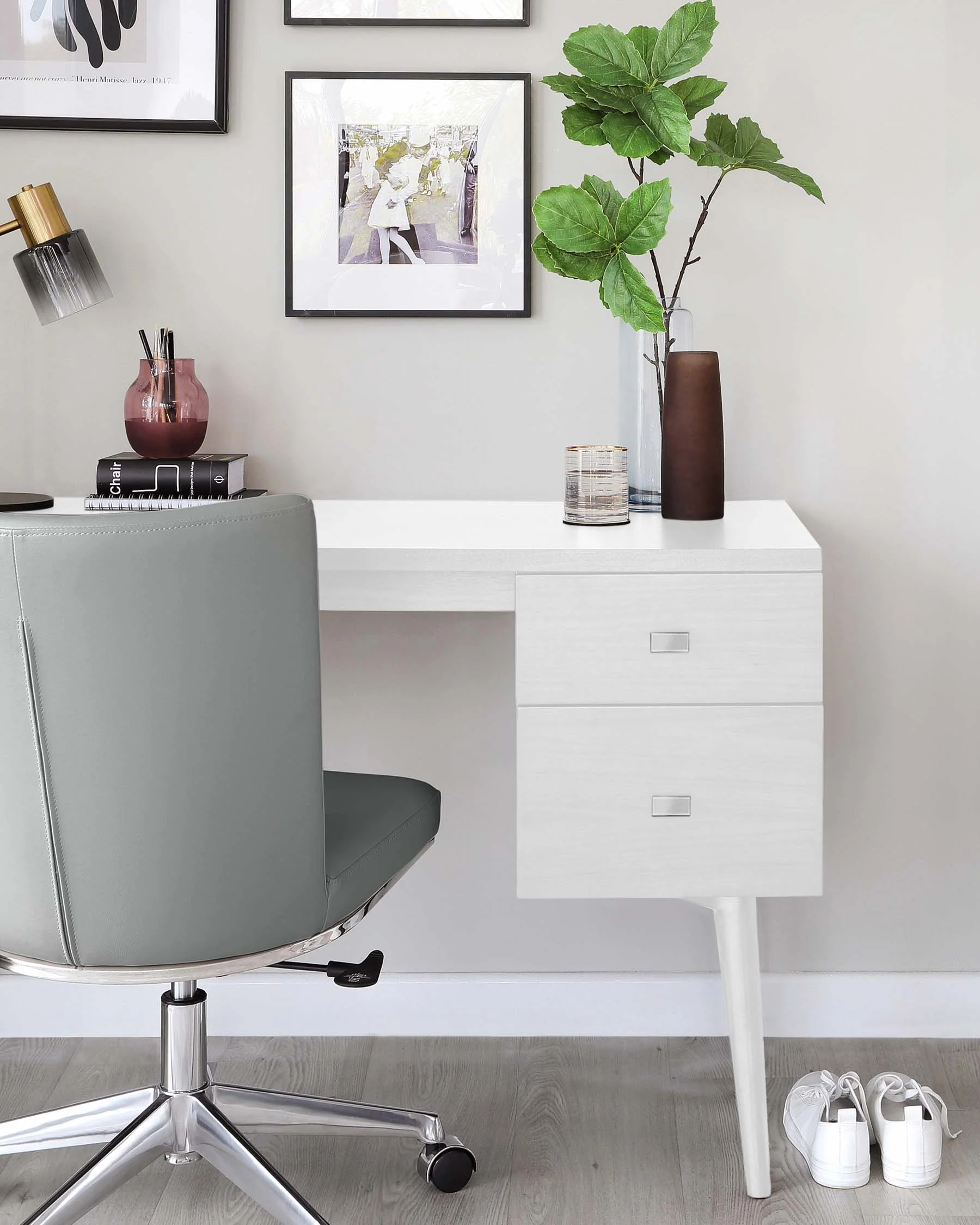 Drew White Oak Desk - Image 3