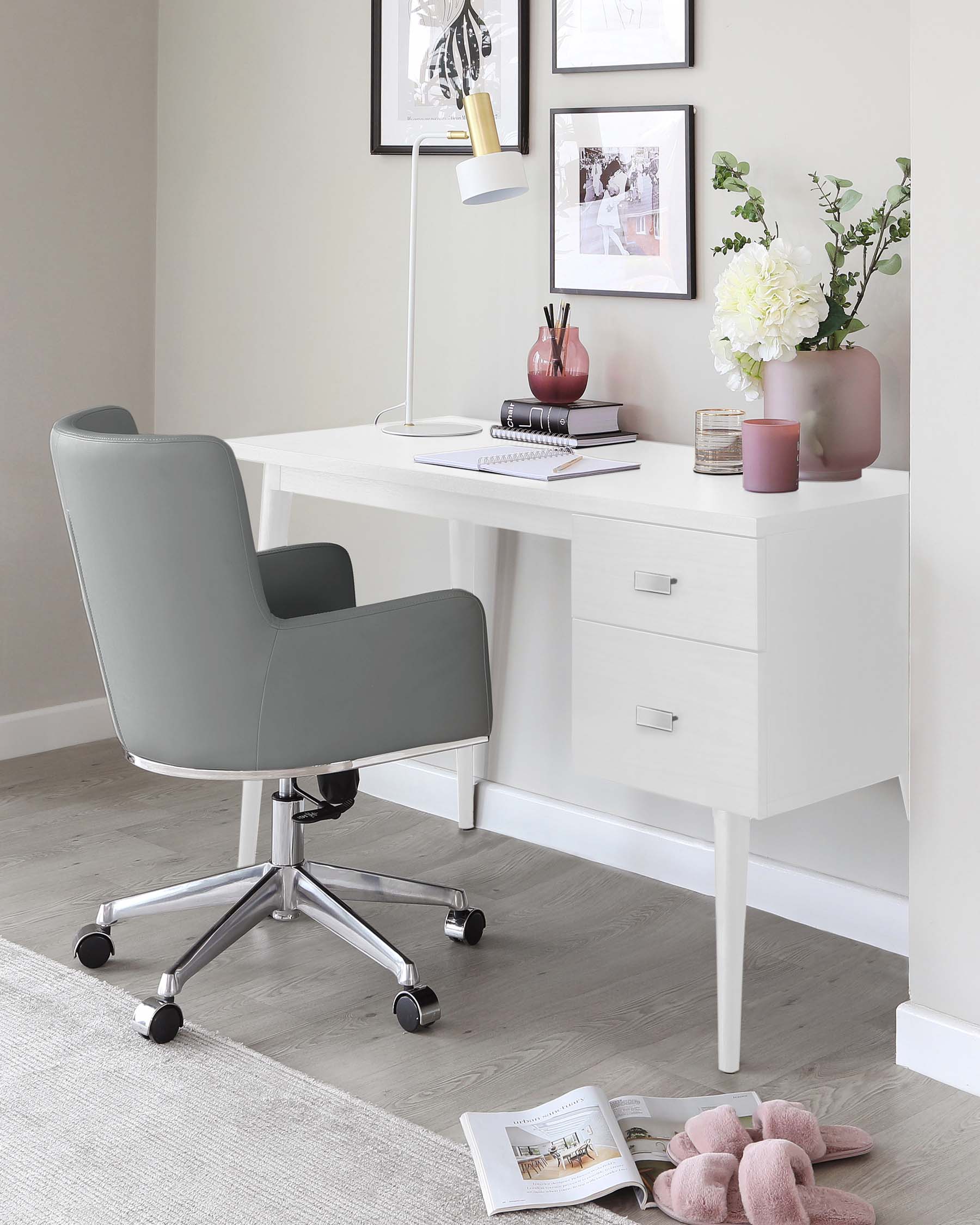 Drew White Oak Desk - Image 5
