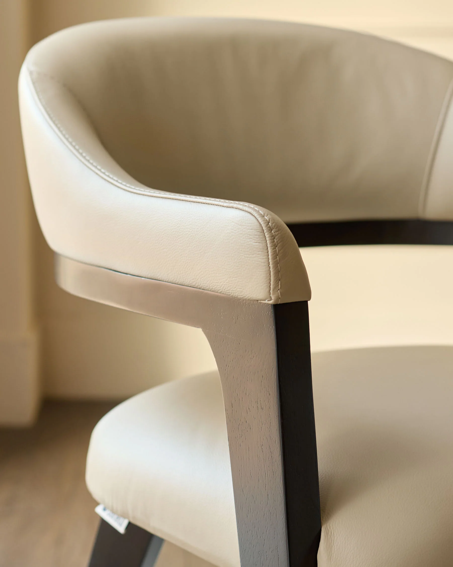 Dylan natural leather dining chair - Image 5