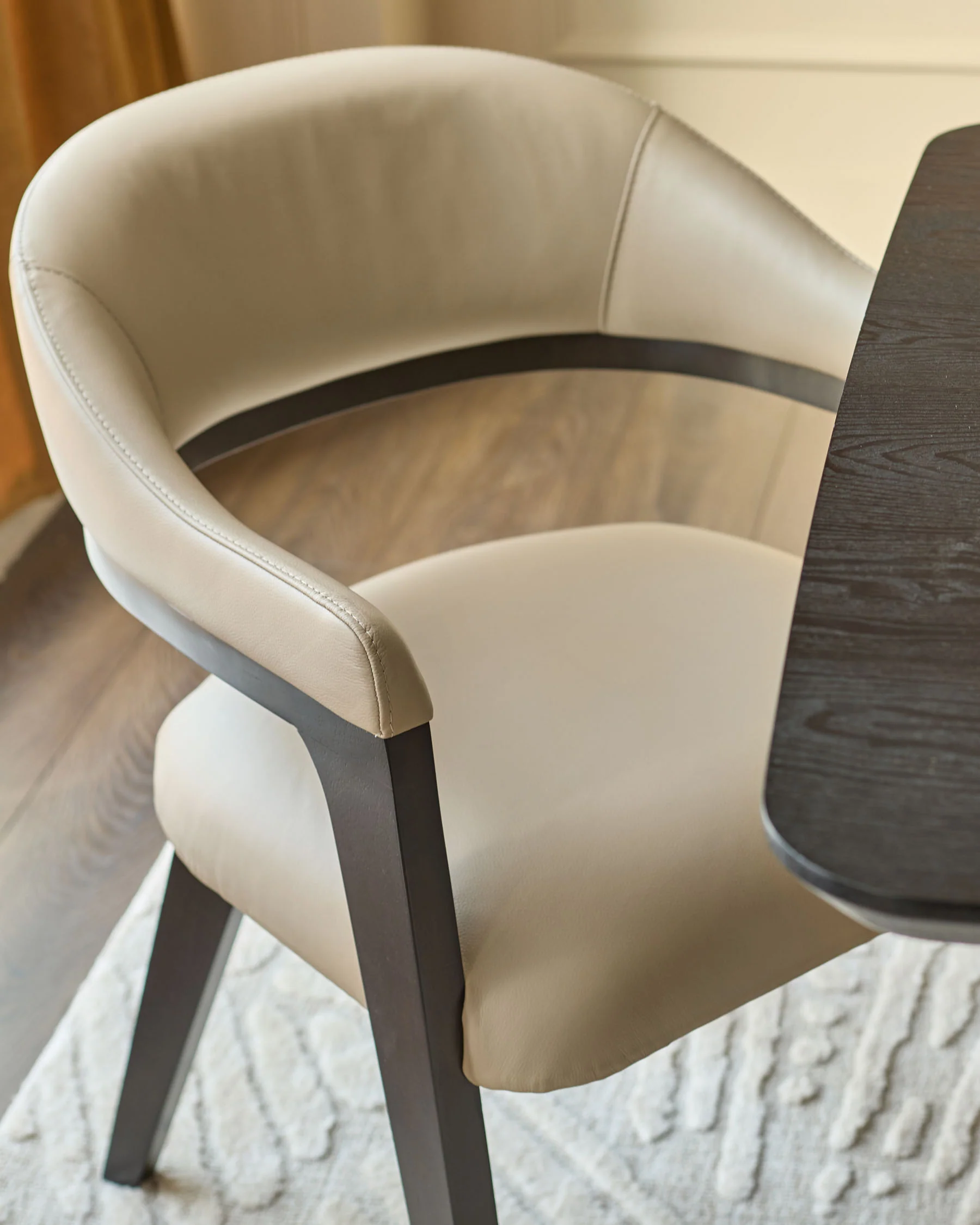 Dylan natural leather dining chair - Image 6