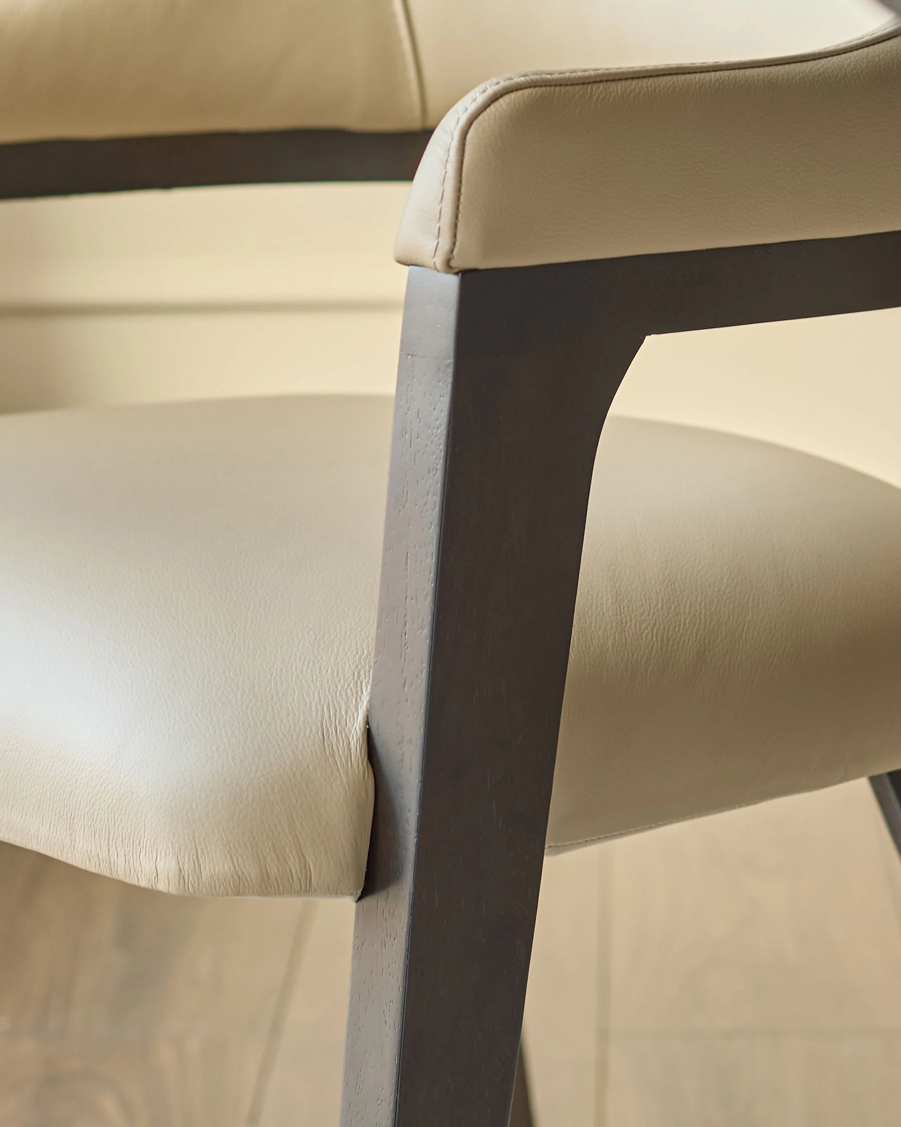 Dylan natural leather dining chair - Image 7