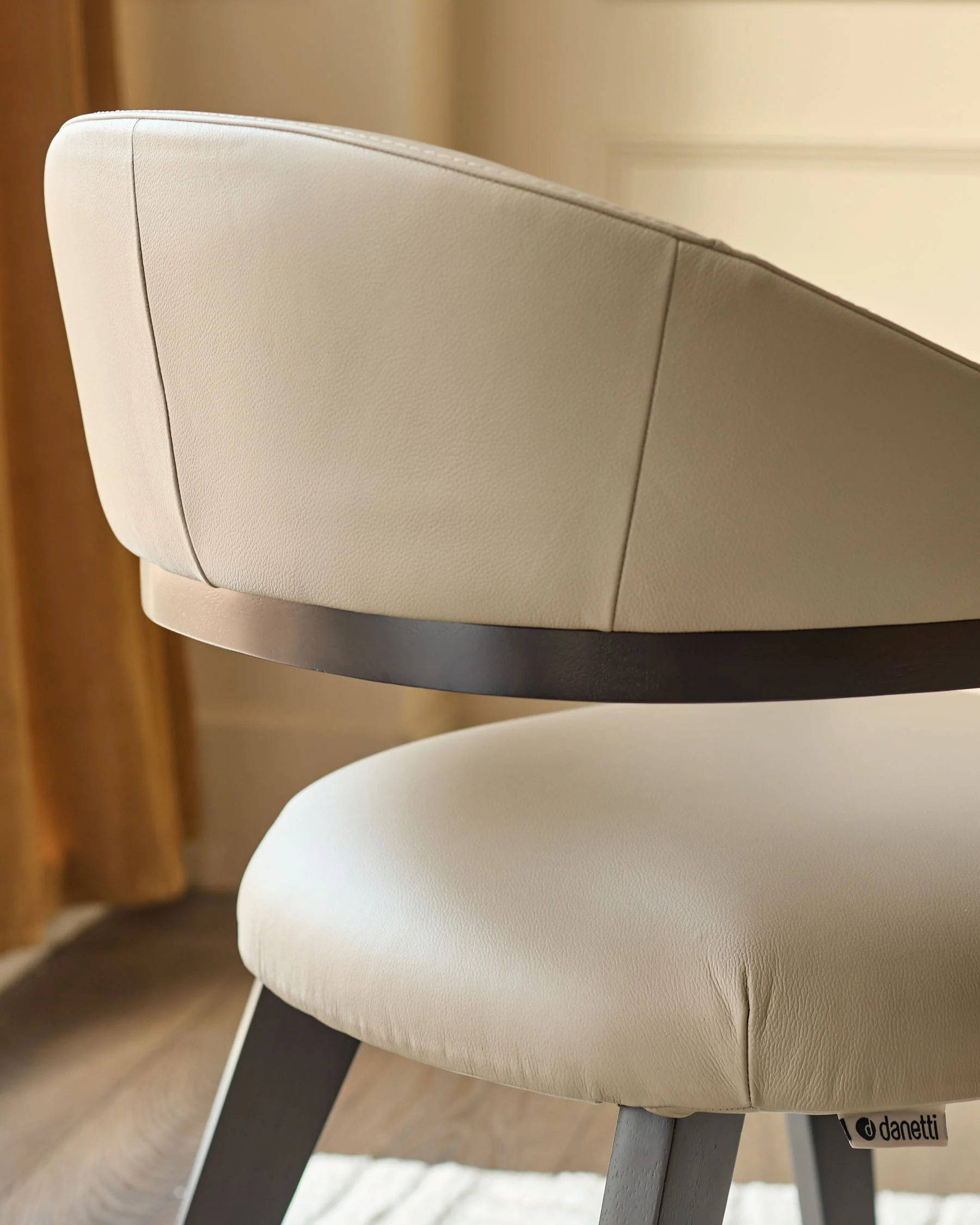 Dylan natural leather dining chair - Image 8
