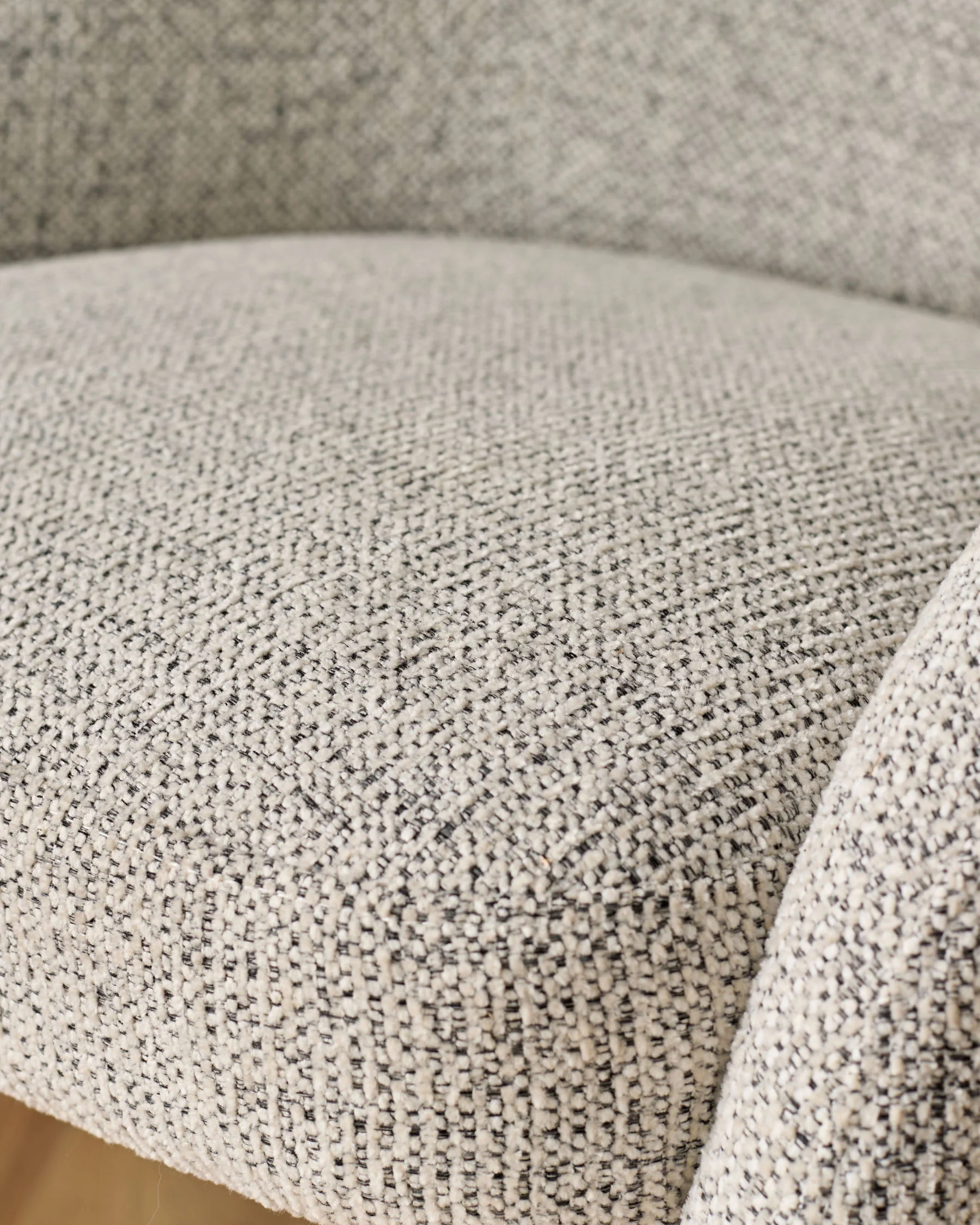 Easton light grey fabric dining chair - Image 5