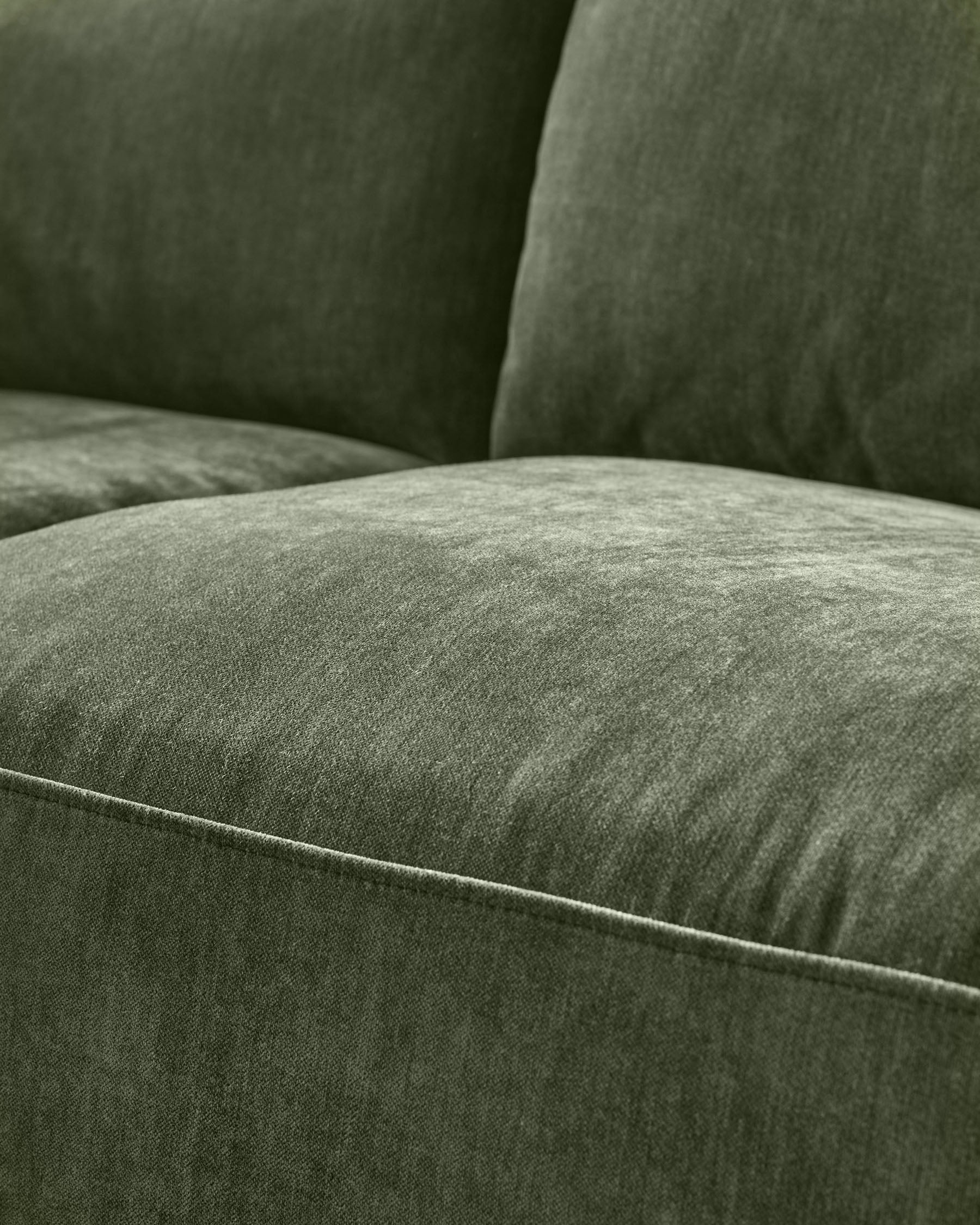 Eden dark green chenille left hand large corner chaise sofa - Image 8
