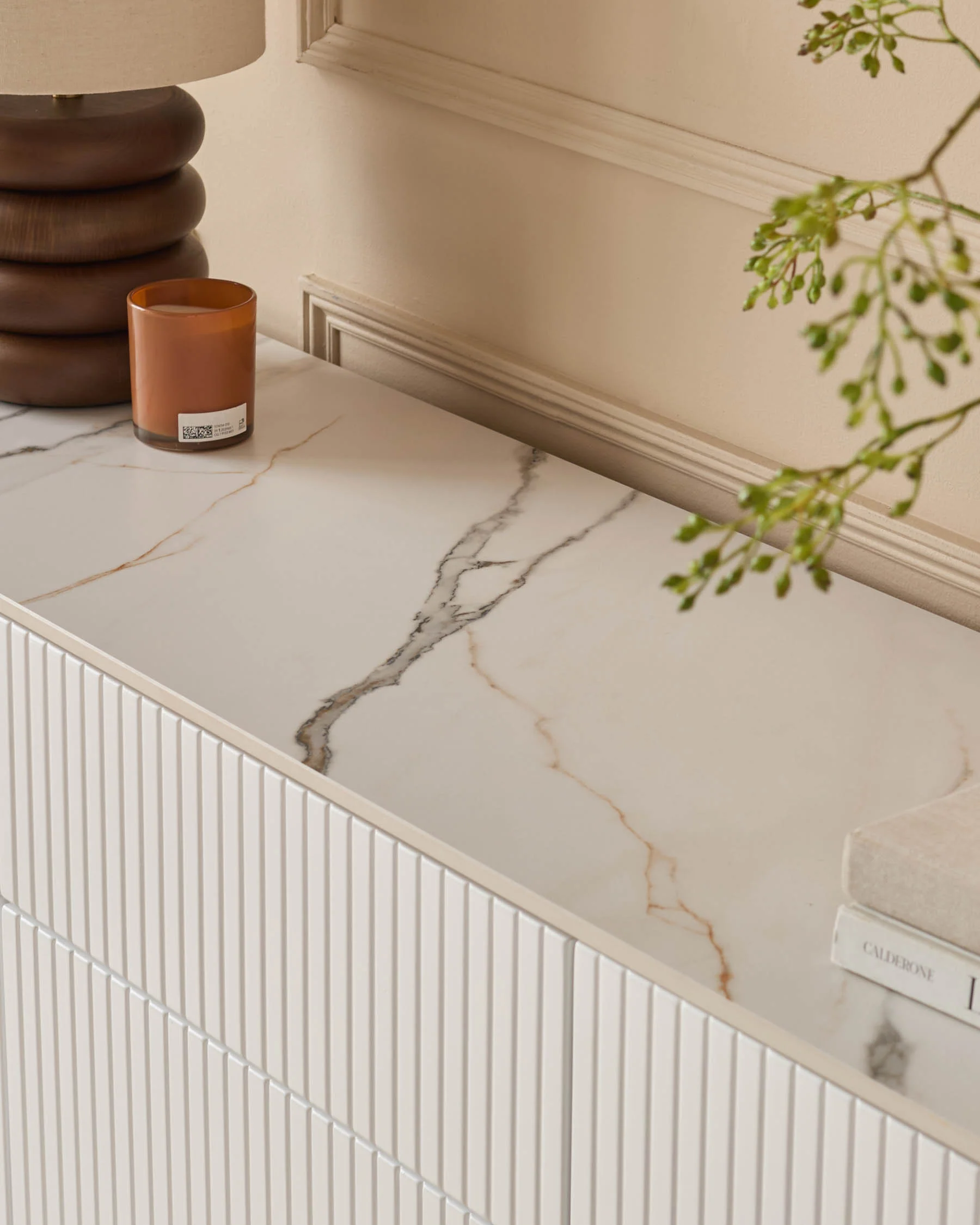 Edie natural ceramic large sideboard - Image 7