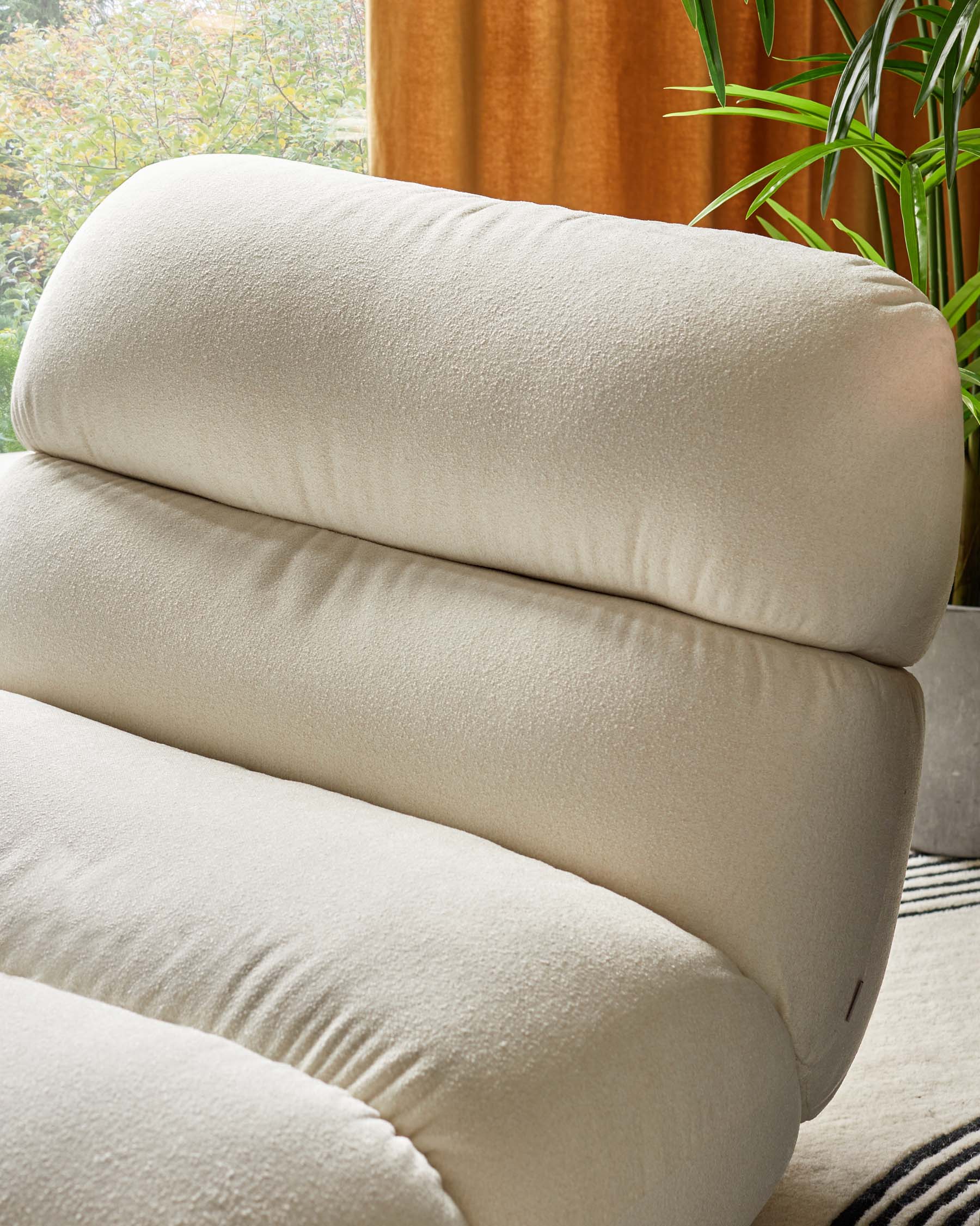 Elijah Ivory Boucle Accent Chair - Image 5