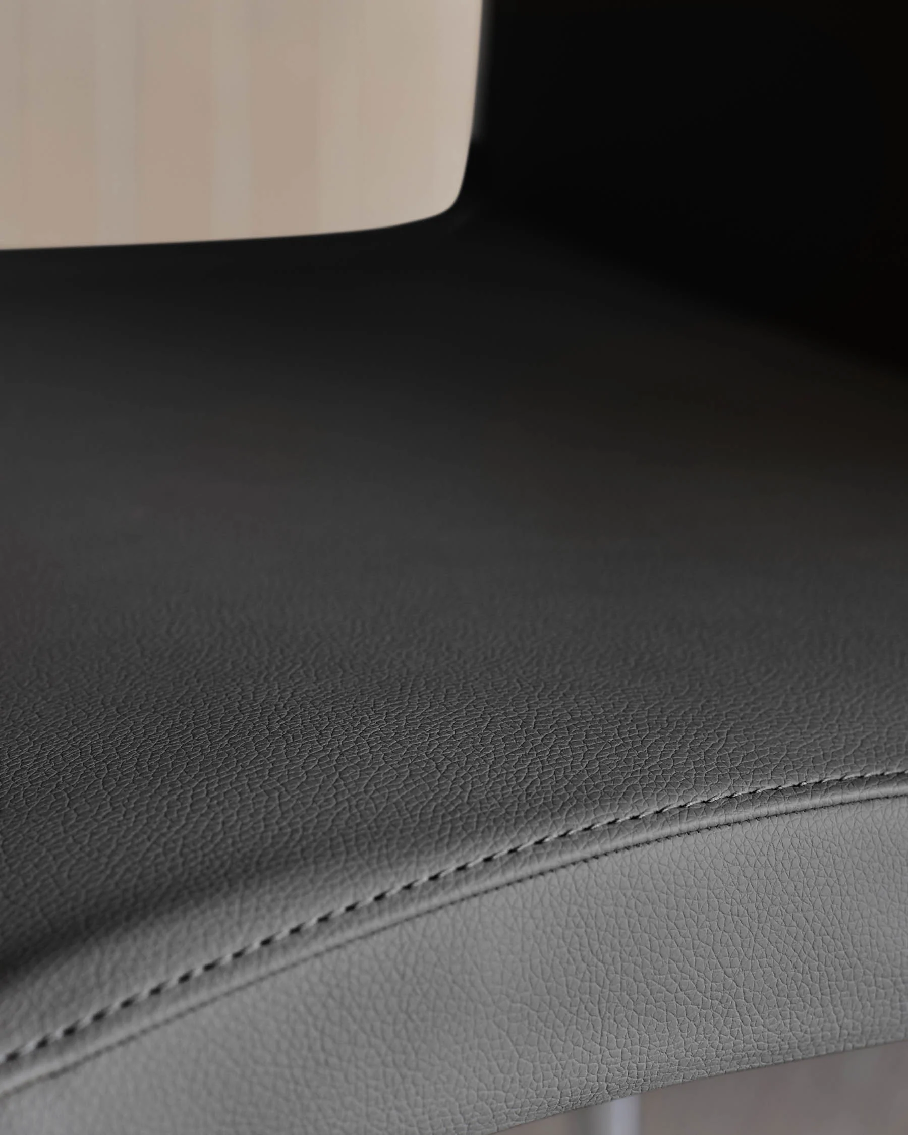 Elise Dark Grey Faux And Chrome Leather Dining Chair - Image 6