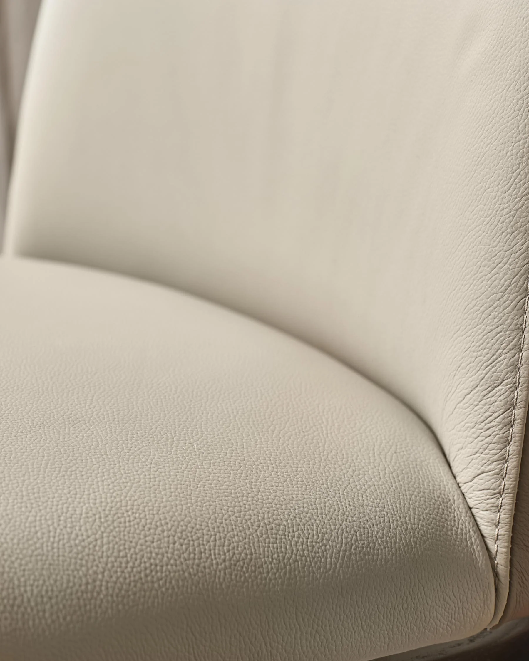 Emerson natural and mocha leather dining chair - Image 6