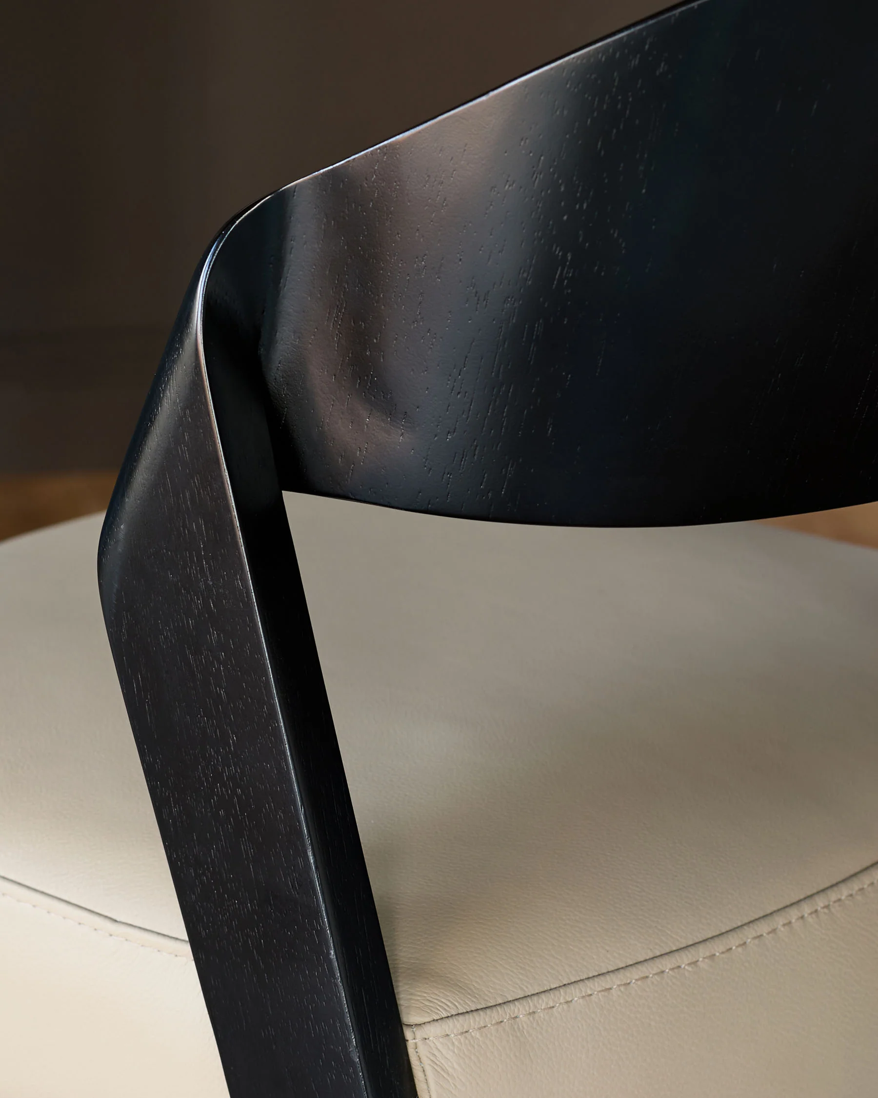 Enzo natural leather dining chair - Image 8