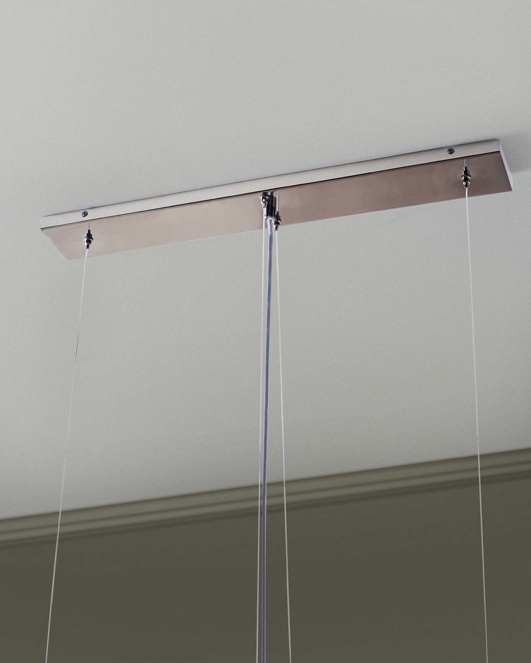 Estelle smoked ombre glass adjustable pendant light - Image 4