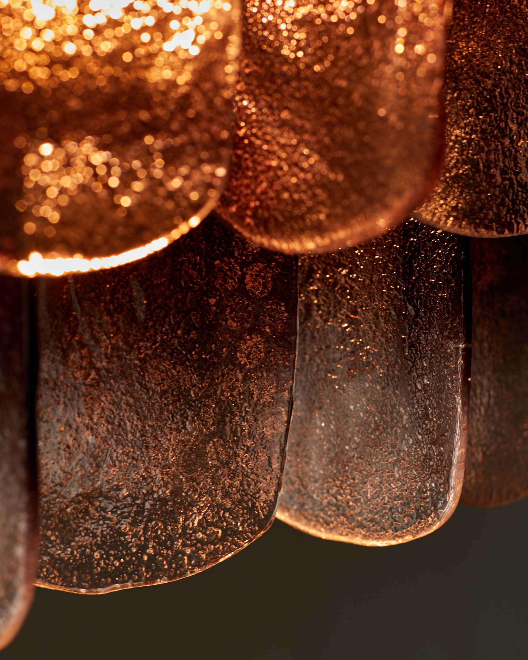 Estelle smoked ombre glass adjustable pendant light - Image 5