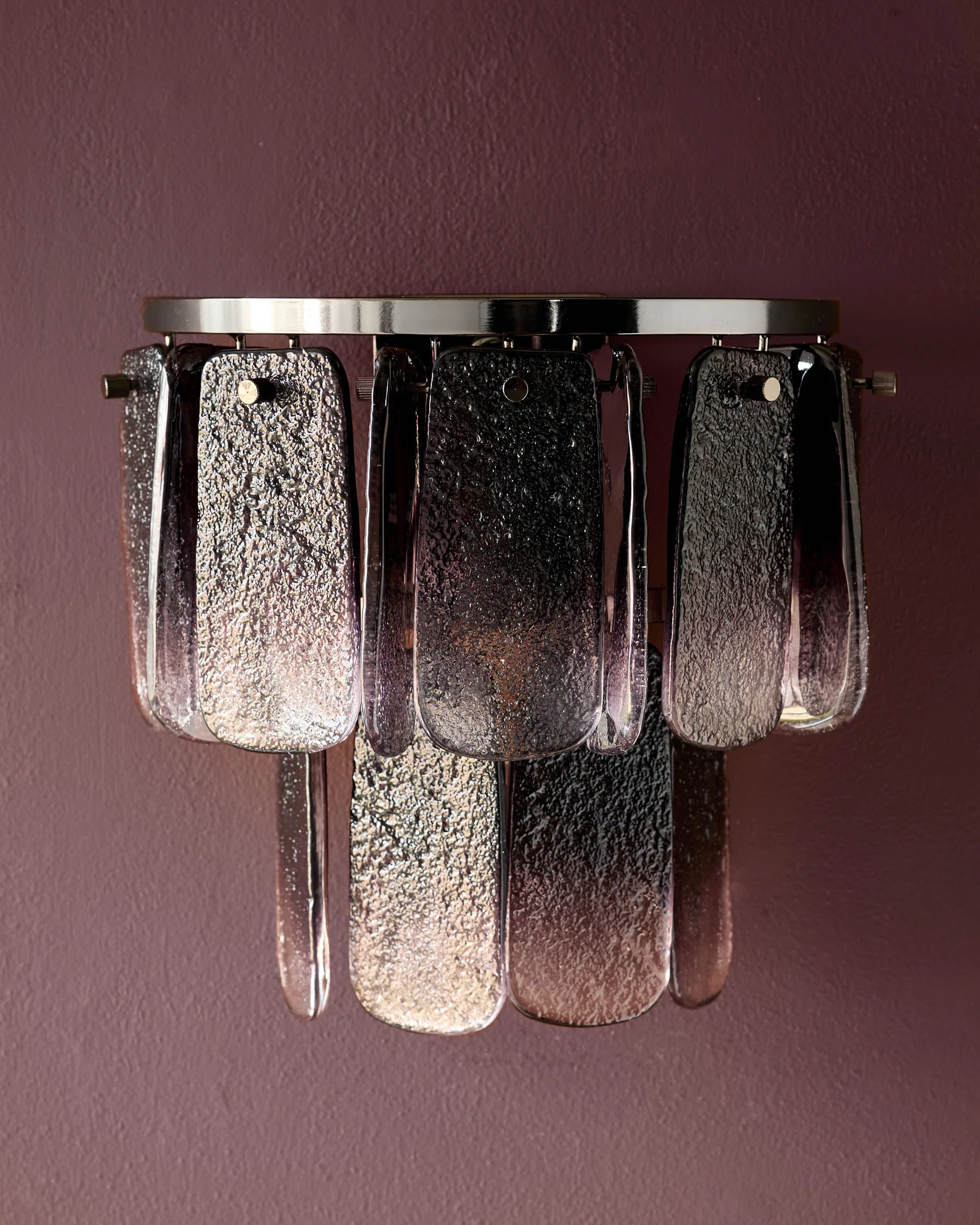 Estelle smoked ombre glass wall light - Image 5
