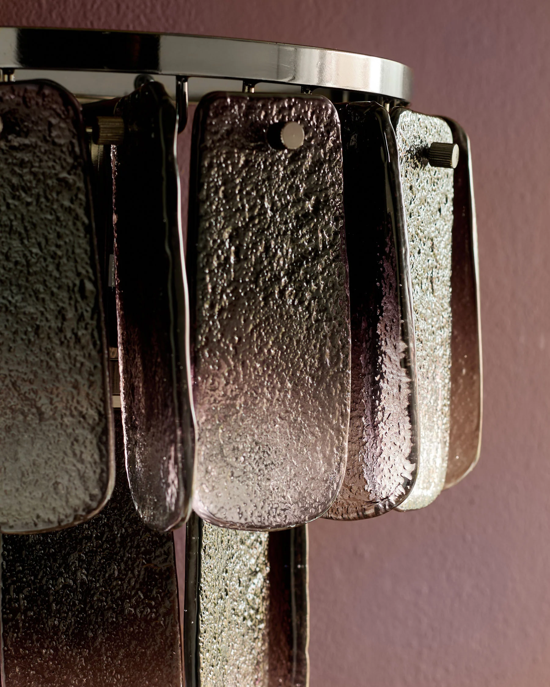 Estelle smoked ombre glass wall light - Image 6