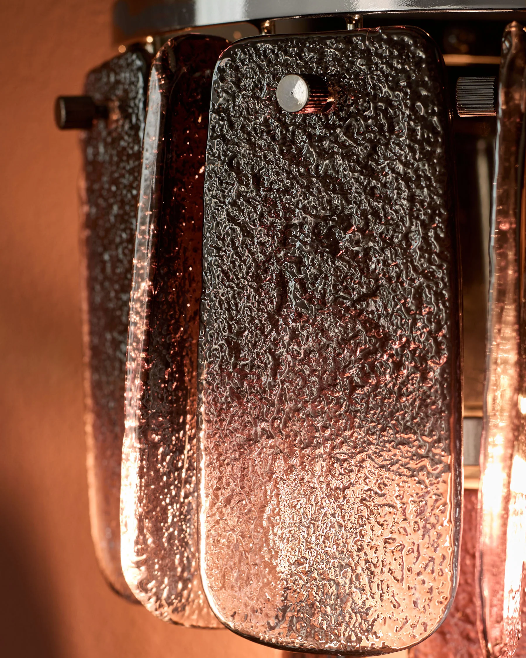 Estelle smoked ombre glass wall light - Image 7