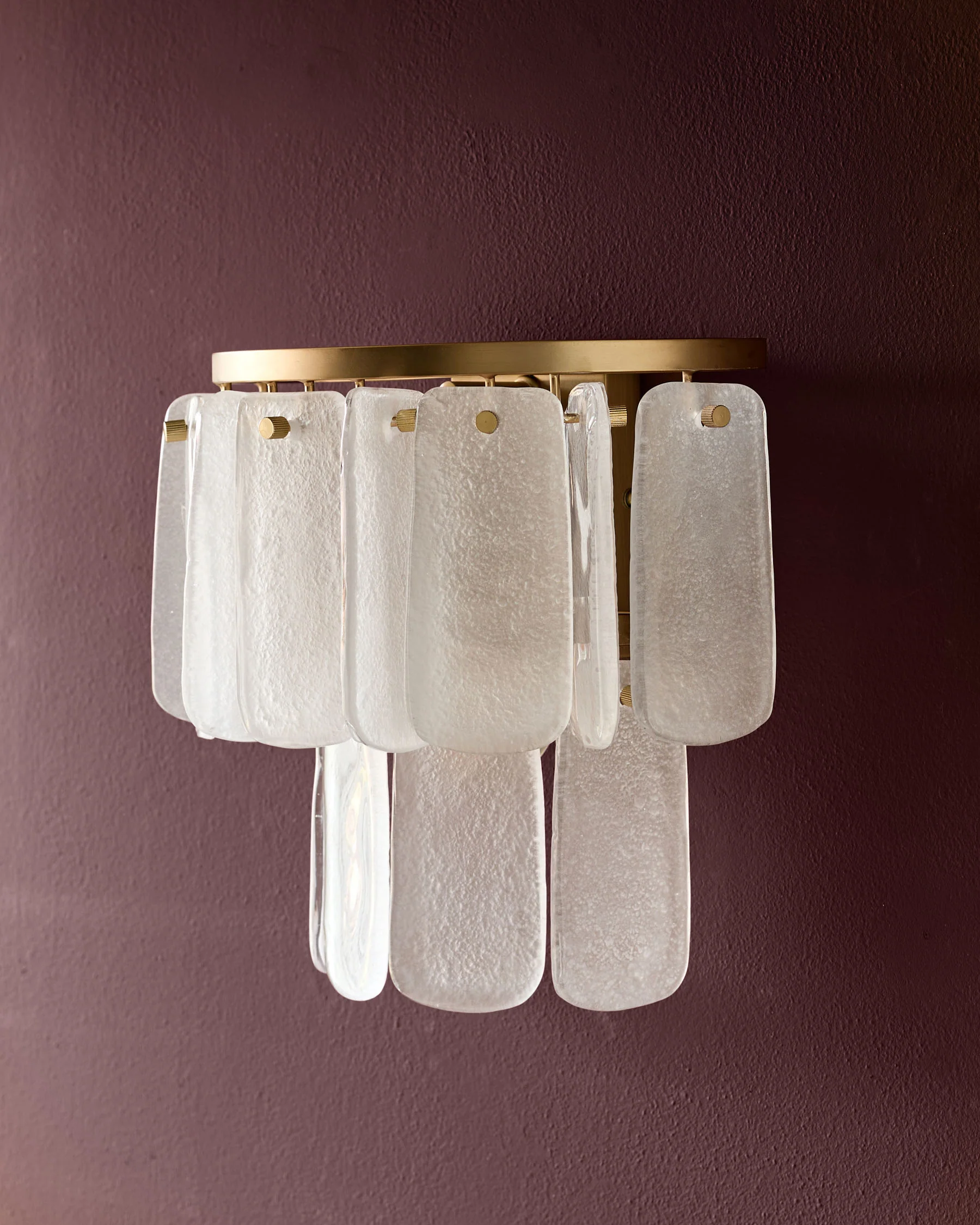 Estelle white glass wall light - Image 4