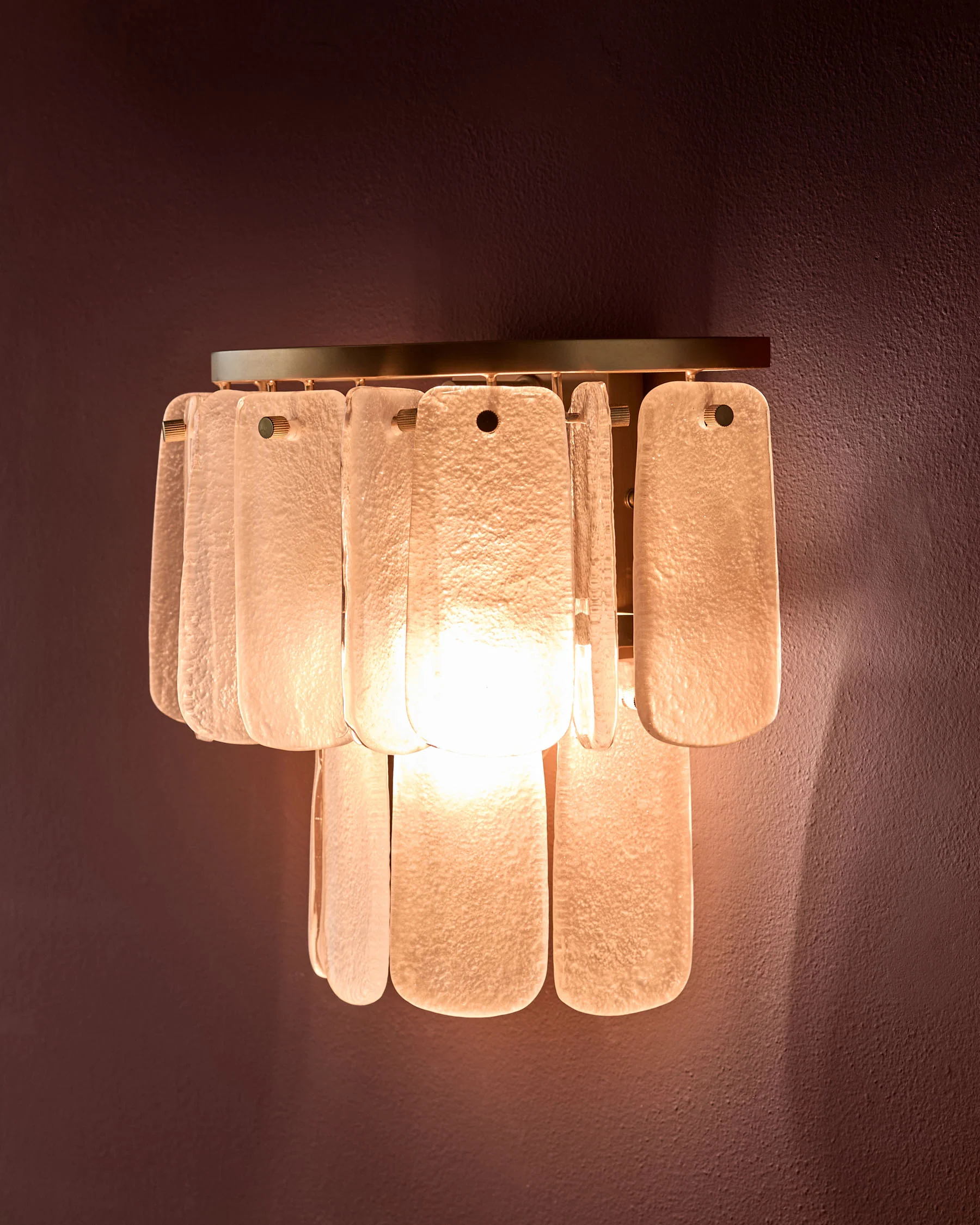 Estelle white glass wall light - Image 5
