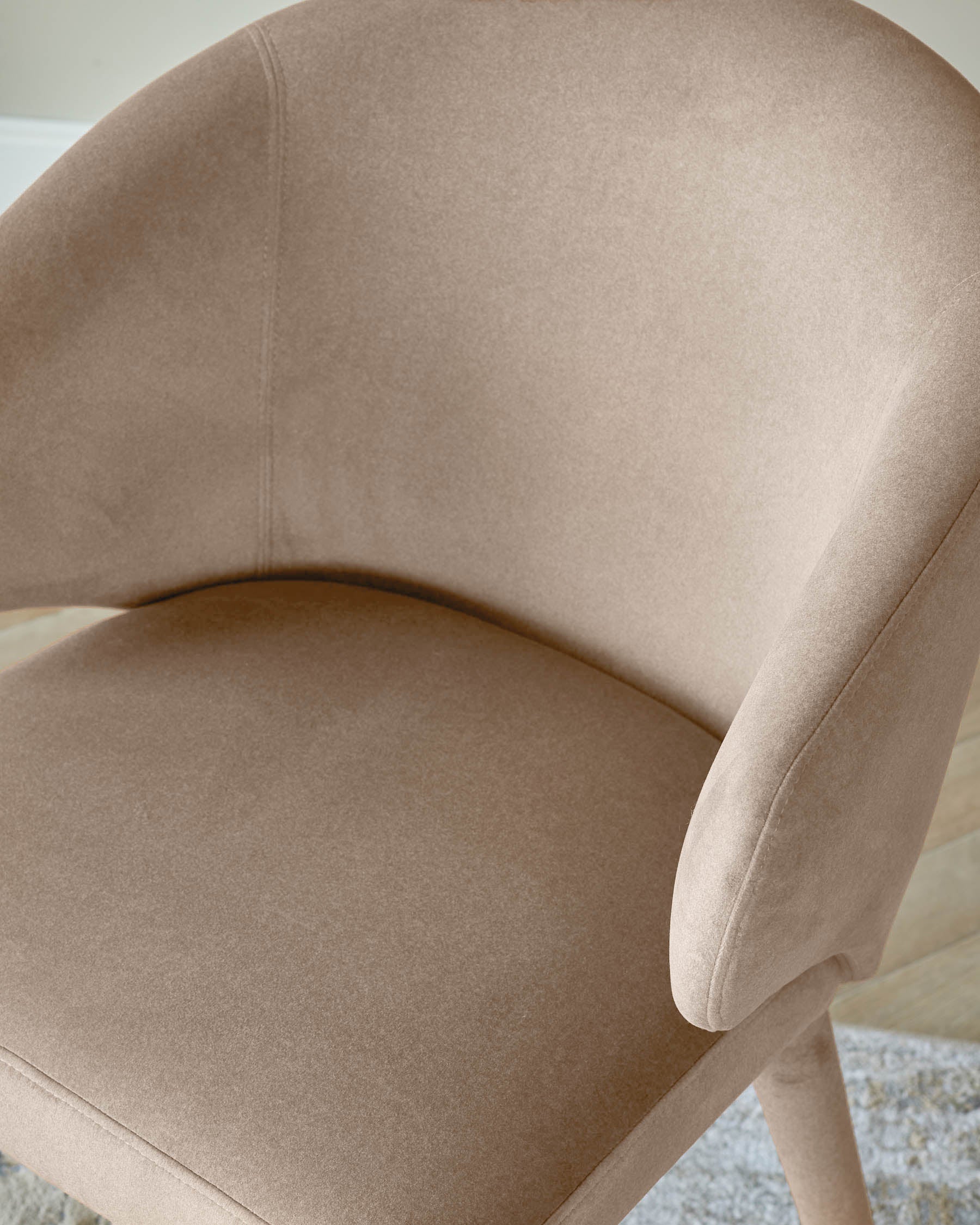 Ethan champagne velvet dining chair - Image 6
