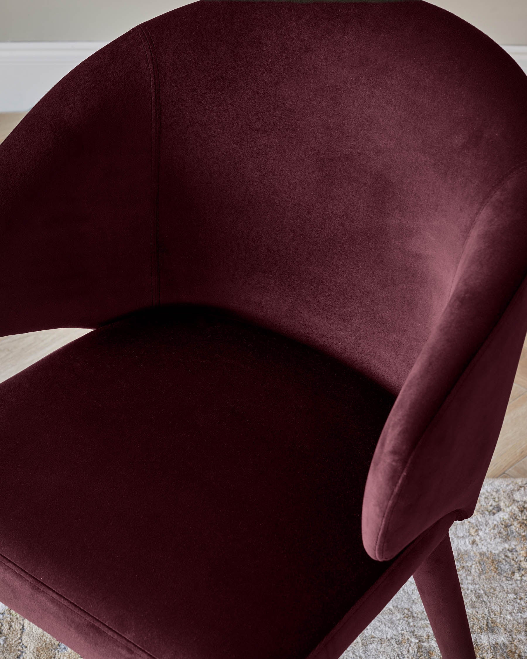 Ethan plum velvet dining chair - Image 5