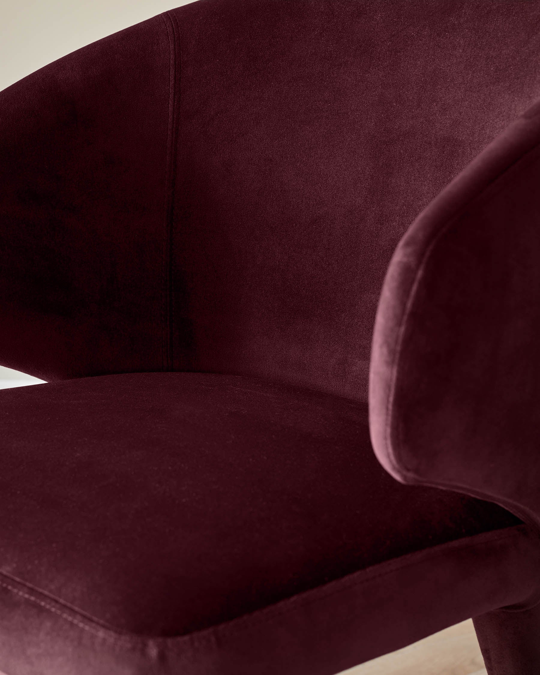 Ethan plum velvet dining chair - Image 9