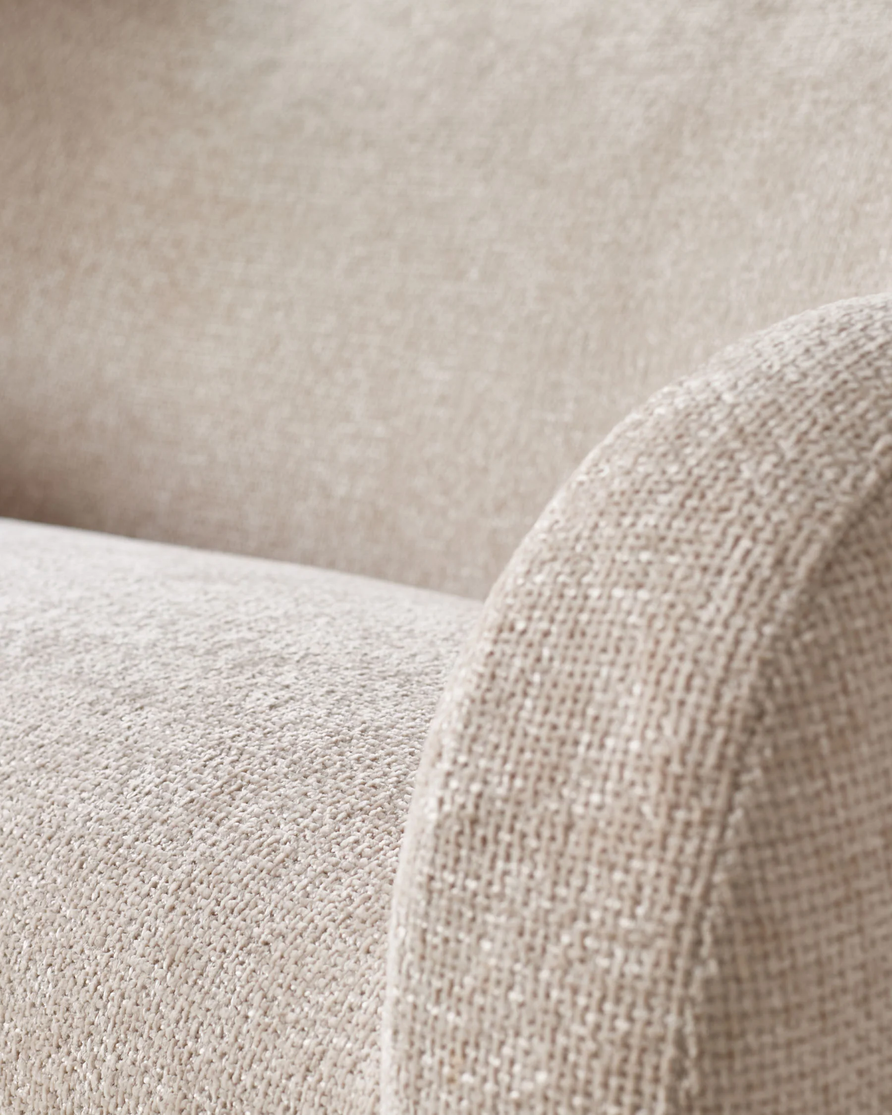 Evelyn natural chunky weave 3 seater sofa - Image 8