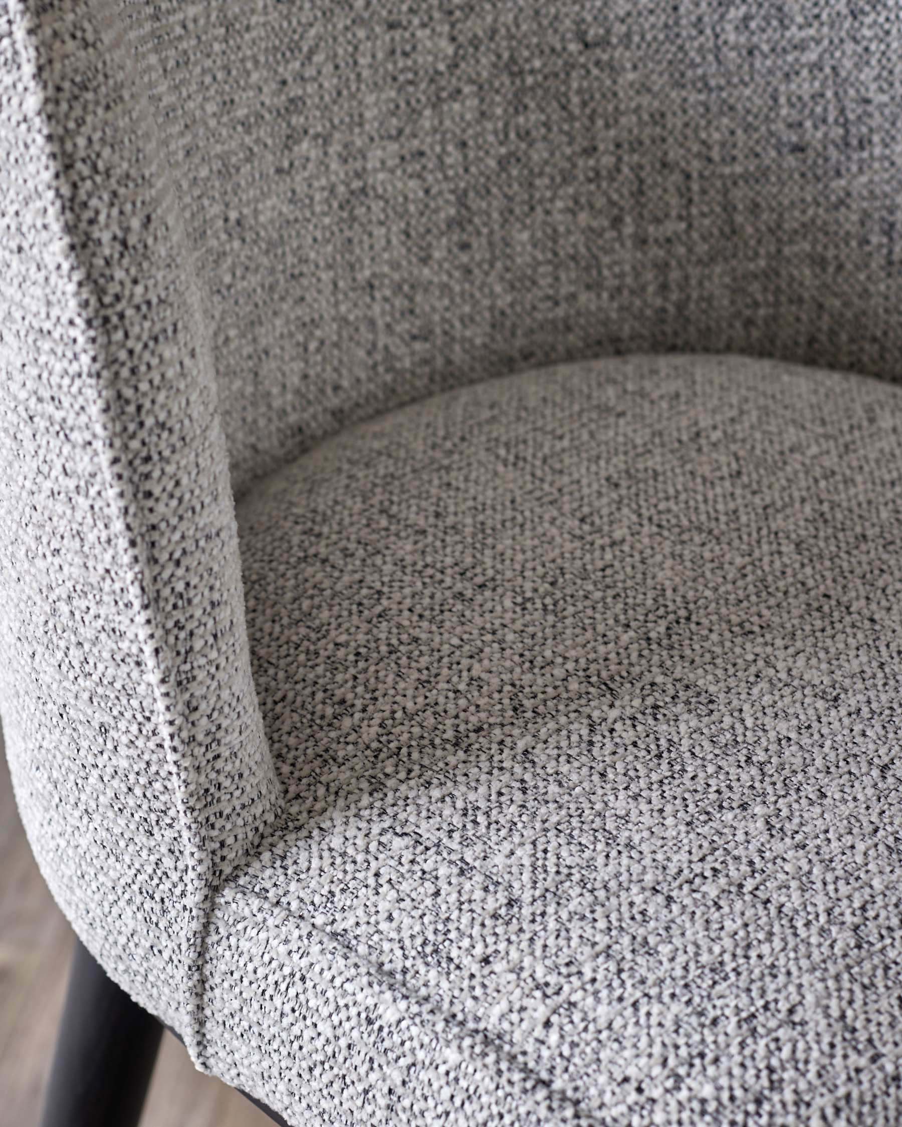 Evelyn grey fabric bar stool - Image 3