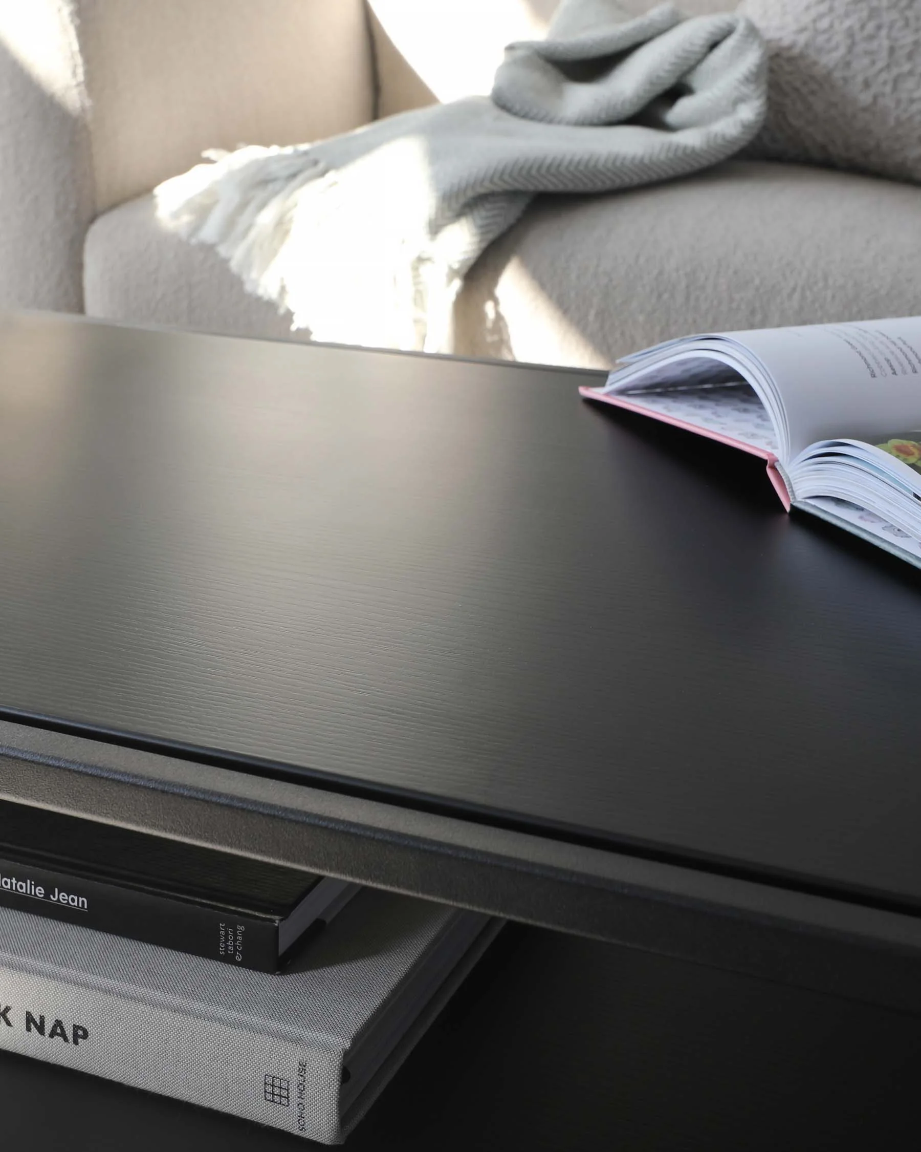 Finley Black Metal Coffee Table - Image 5