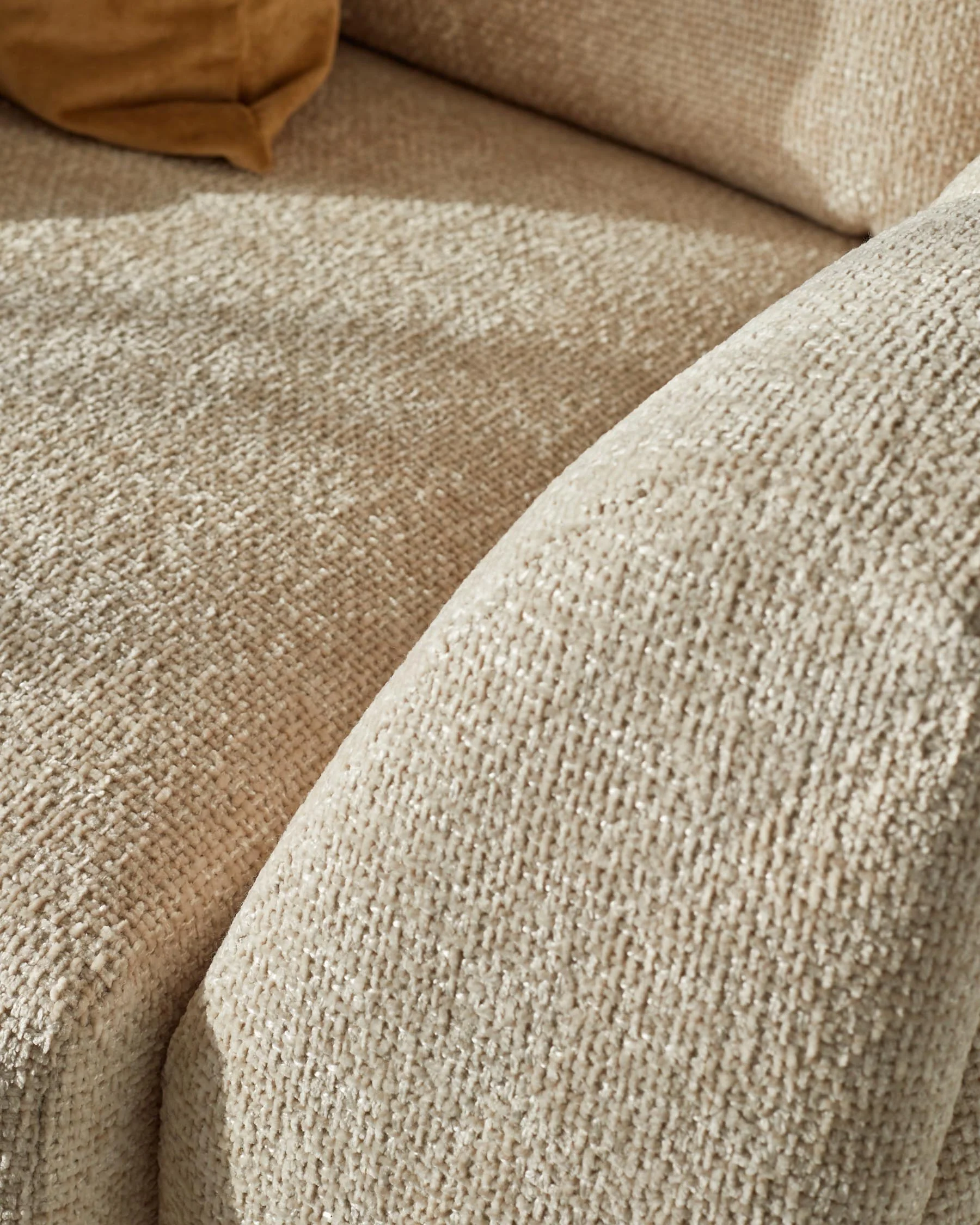 Genevieve natural chunky weave 2 seater sofa - Image 6