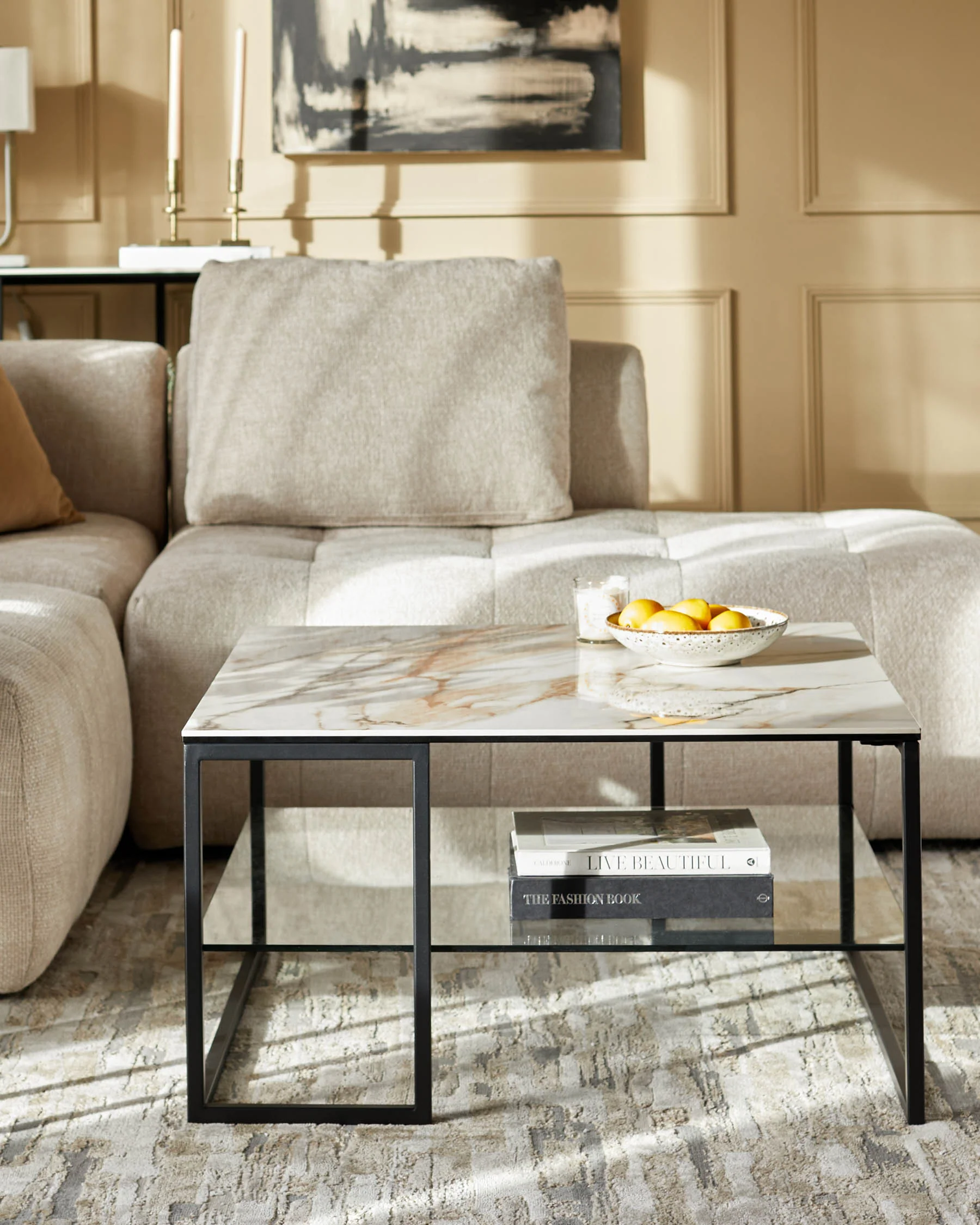 Georgia natural ceramic coffee table - Image 3