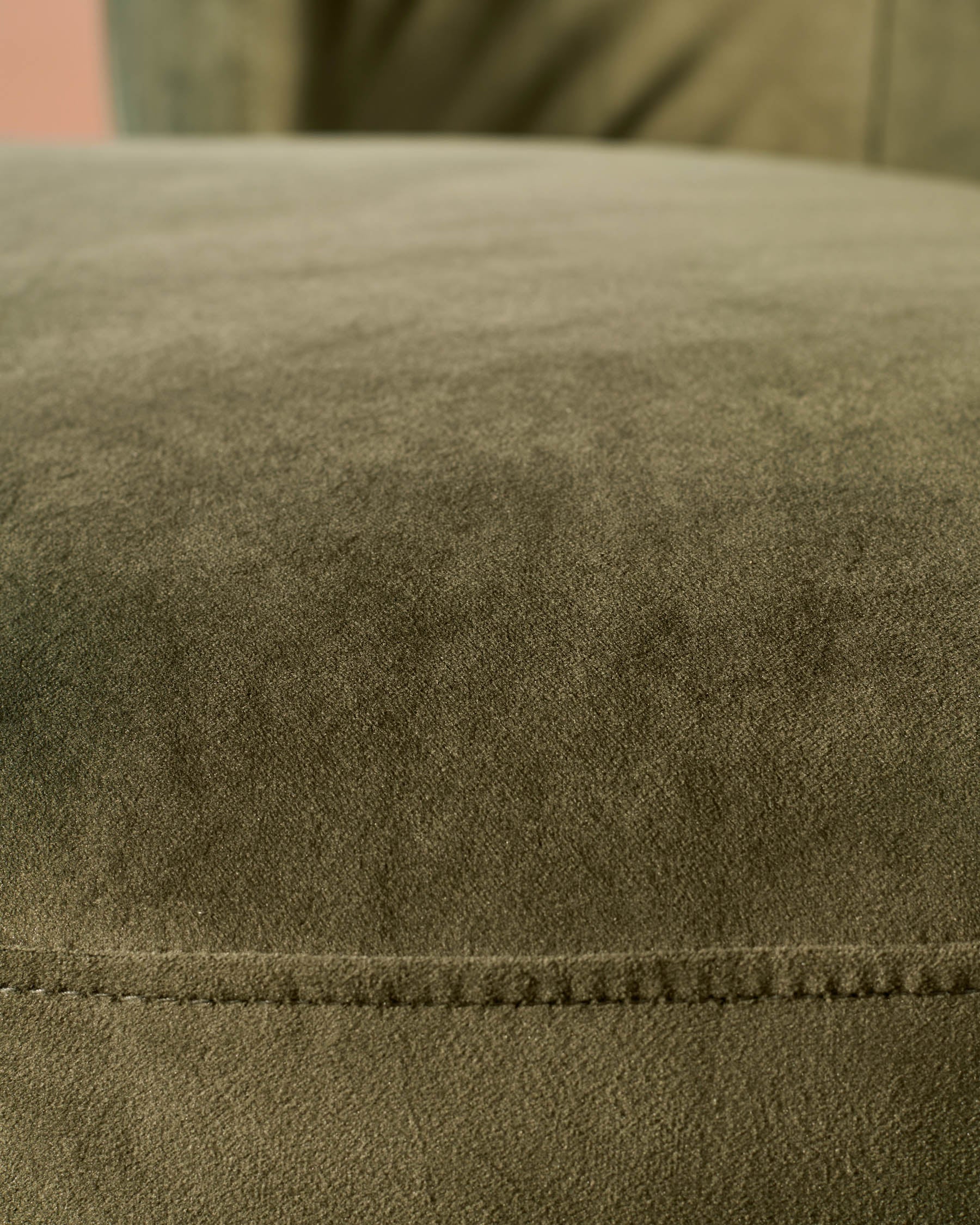 Gianna olive green velvet swivel armchair - Image 3