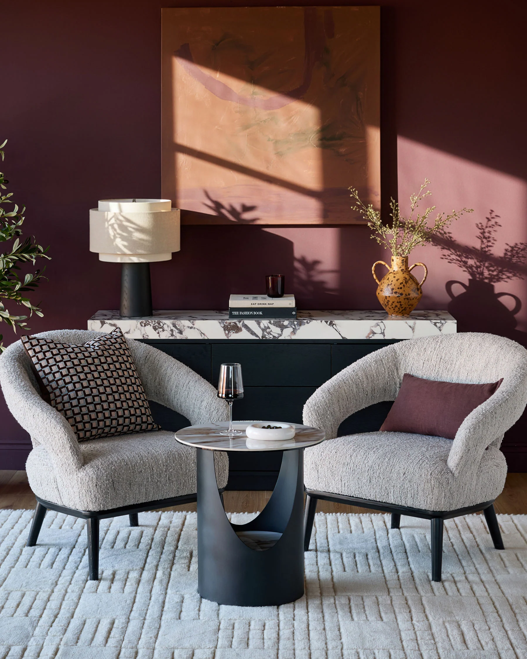 Giotto natural ceramic side table - Image 3
