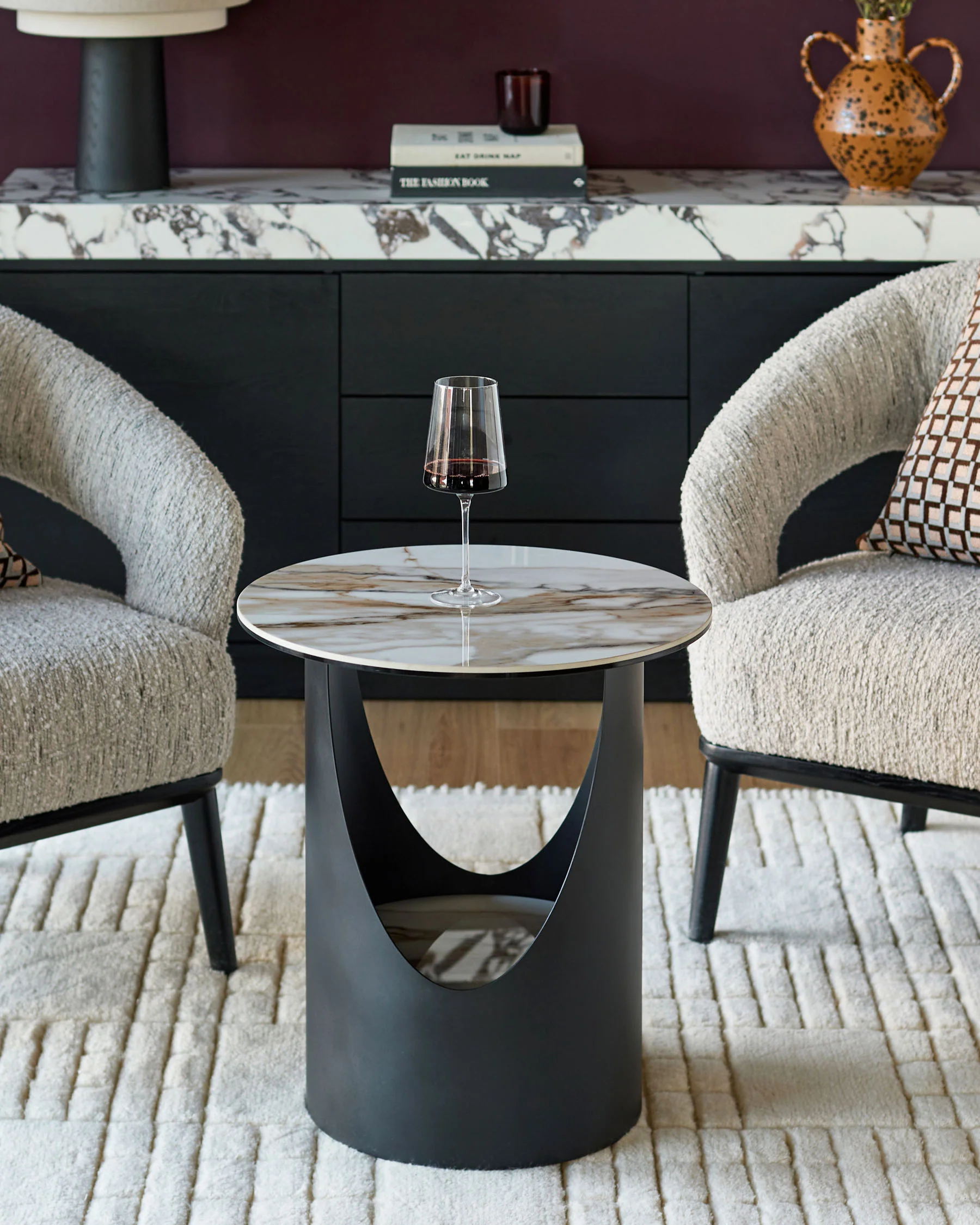 Giotto natural ceramic side table - Image 6