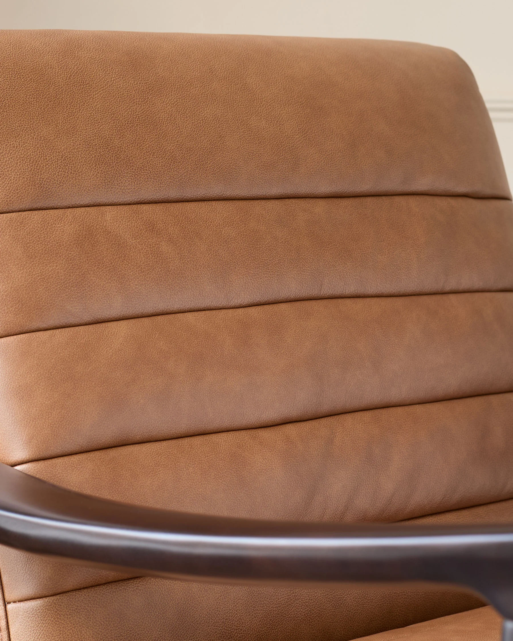 Greyson tan leather occasional chair - Image 3