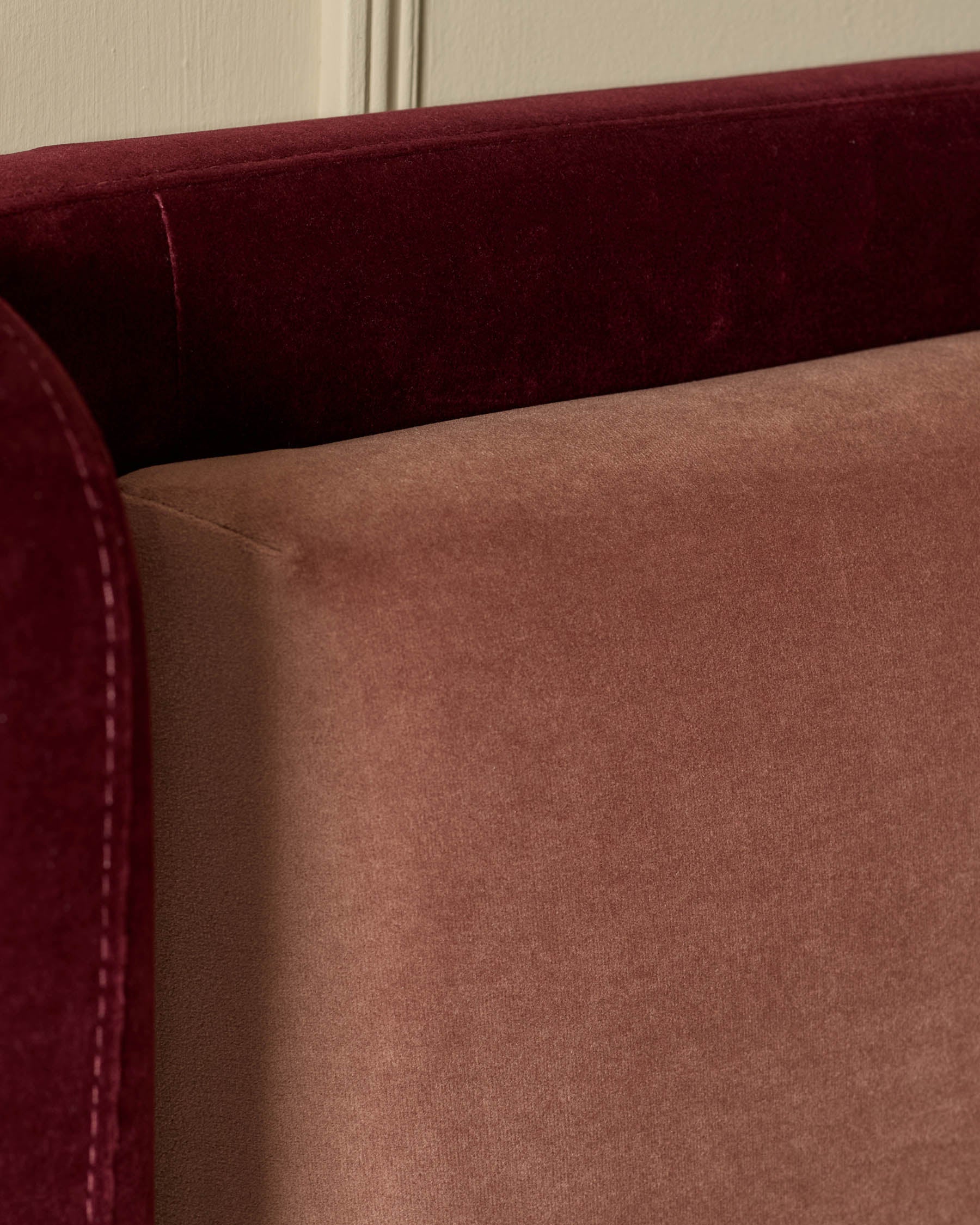 Grove rose velvet and plum velvet king size ottoman storage bed - Image 9