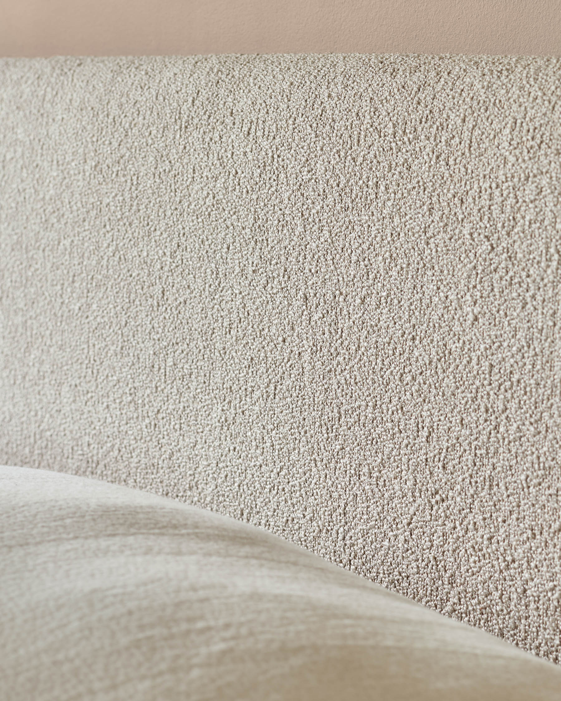 Hampton natural soft boucle double bed - Image 4