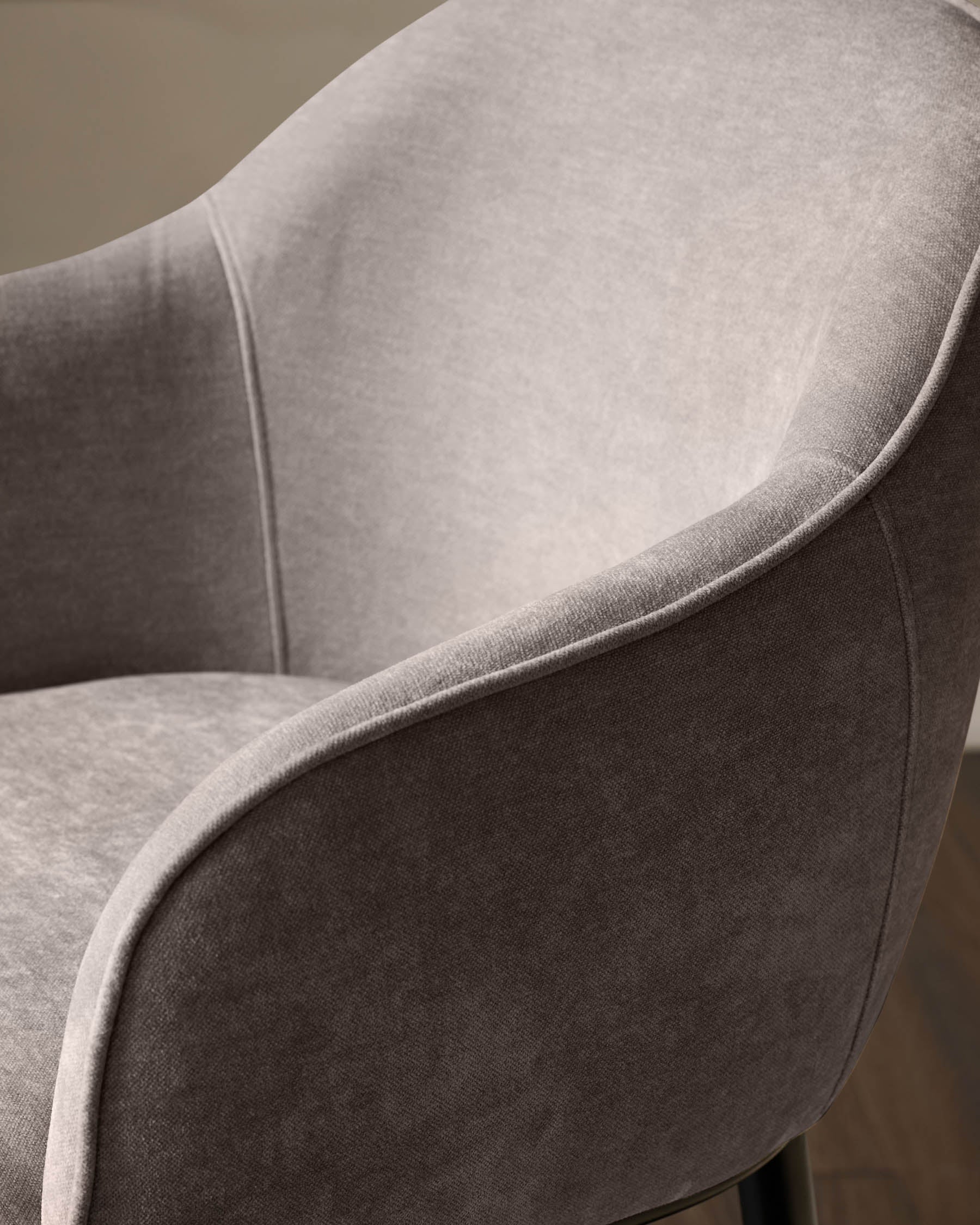 Harley mocha chenille bar stool - Image 7