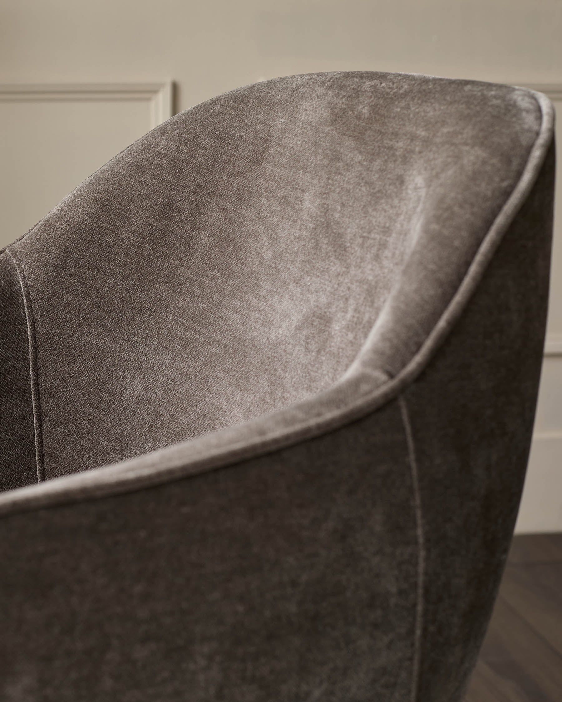 Harley mocha fabric dining chair - Image 7